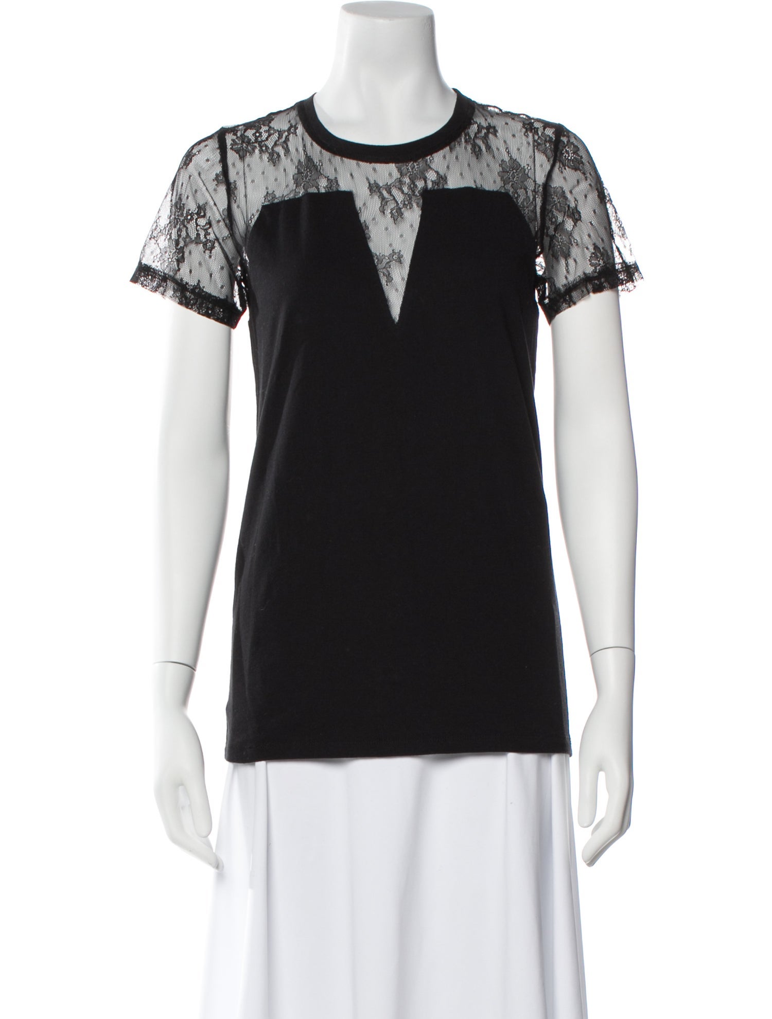 Maje Crew Neck Short Sleeve T-Shirt