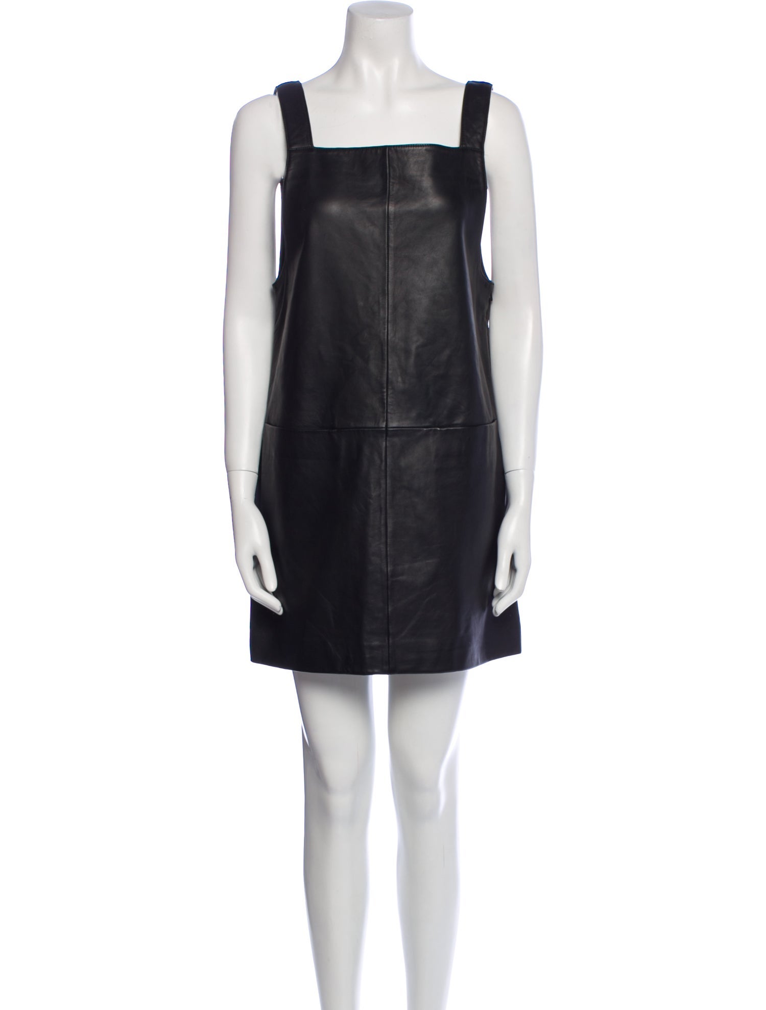 Maje Lamb Leather Mini Dress