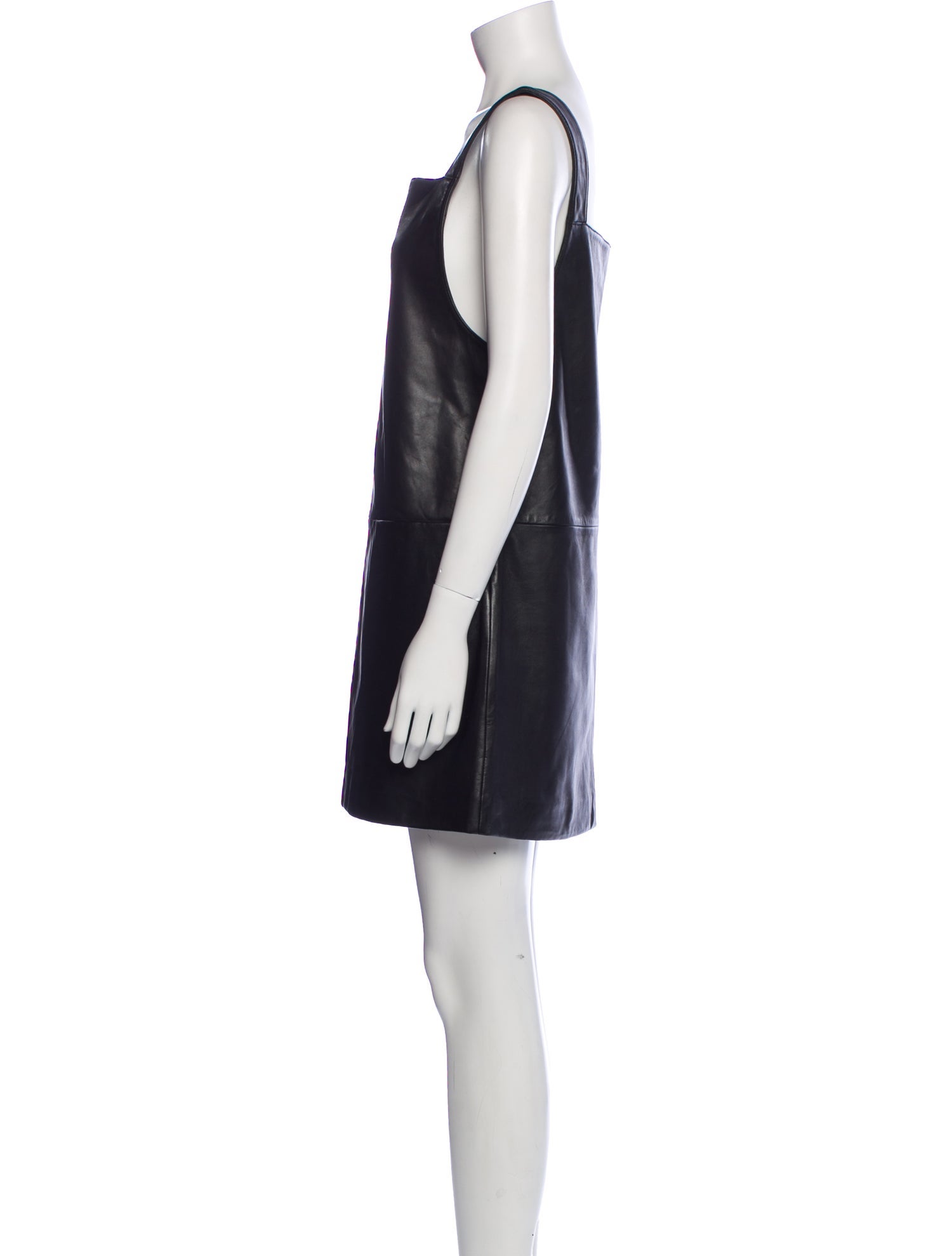 Maje Lamb Leather Mini Dress