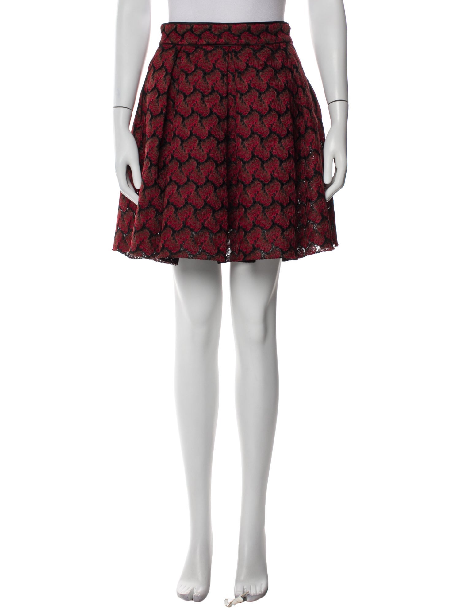 Maje Printed Mini Skirt