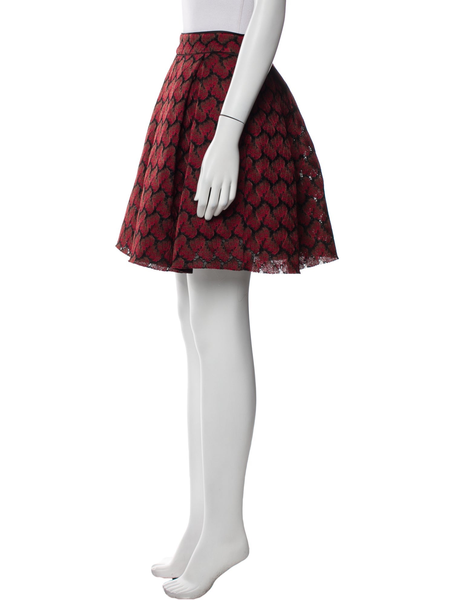 Maje Printed Mini Skirt