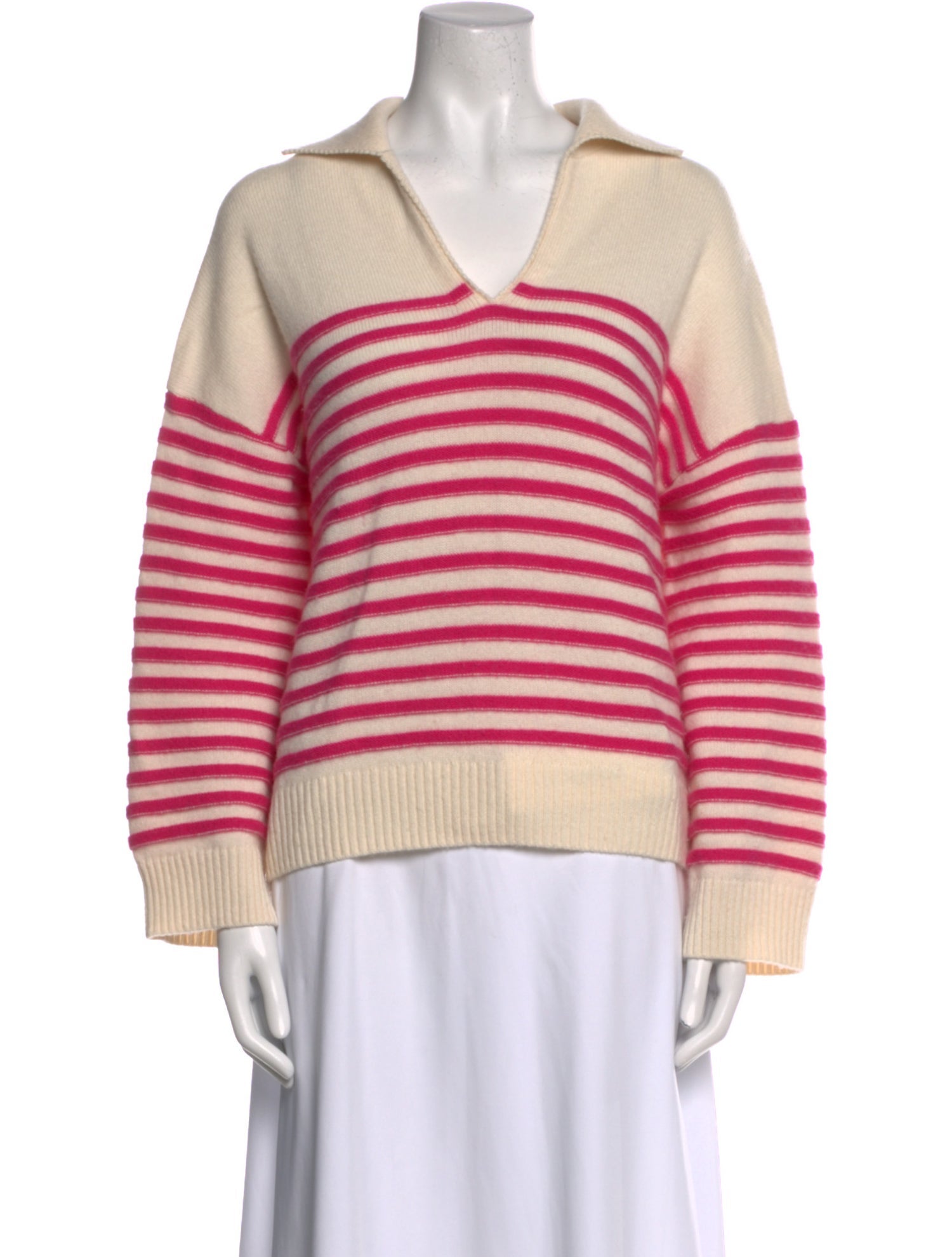 Maje Cashmere Striped Sweater