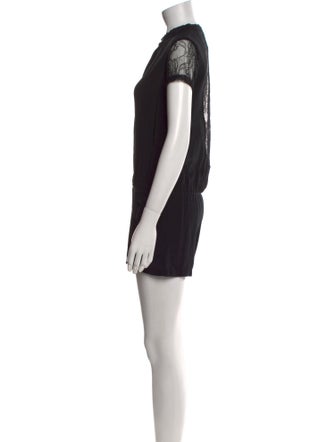 Maje Silk Crew Neck Romper