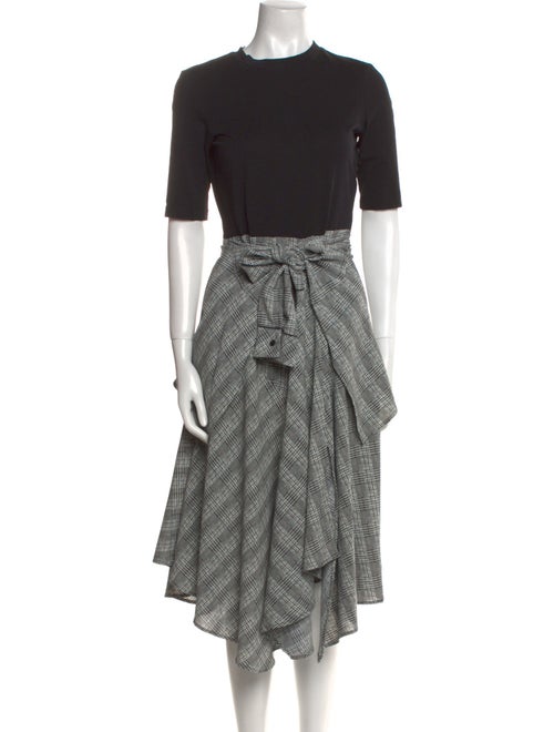 Maje Crew Neck Midi Length Dress