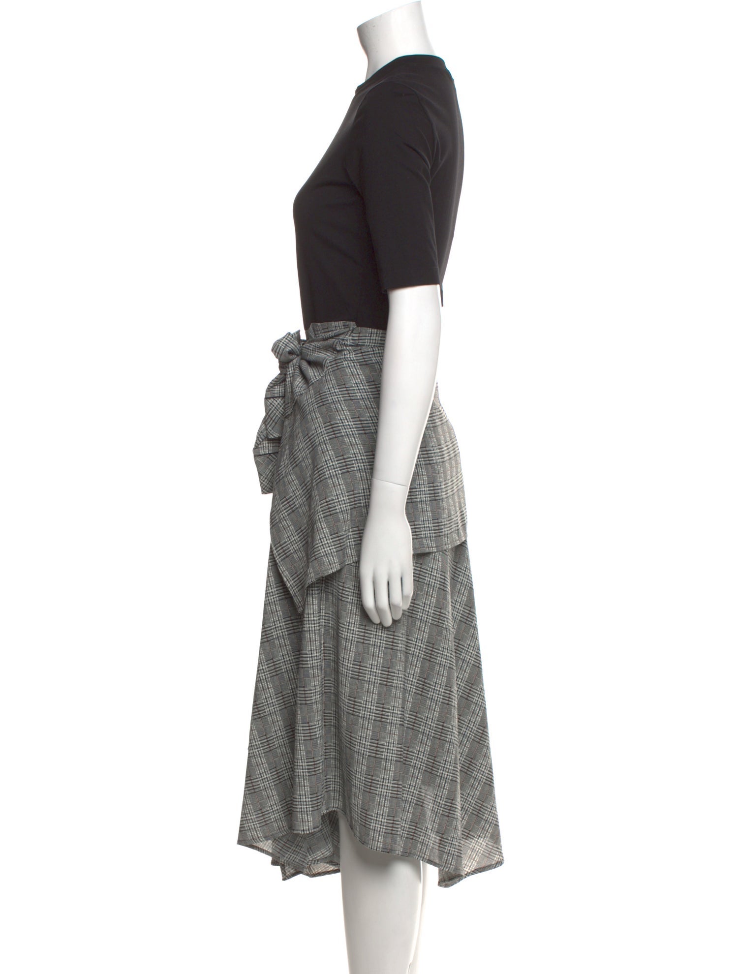 Maje Crew Neck Midi Length Dress