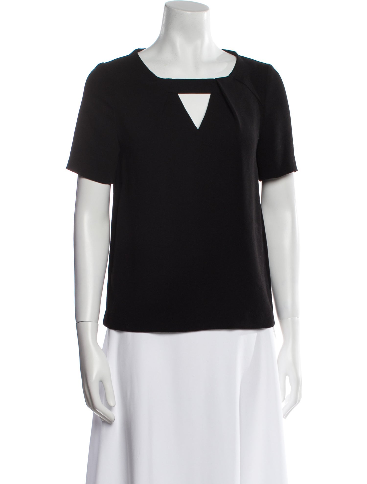 Maje Square Neckline Short Sleeve T-Shirt