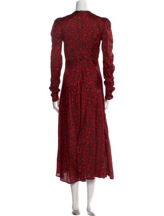 Maje Floral Print Long Dress