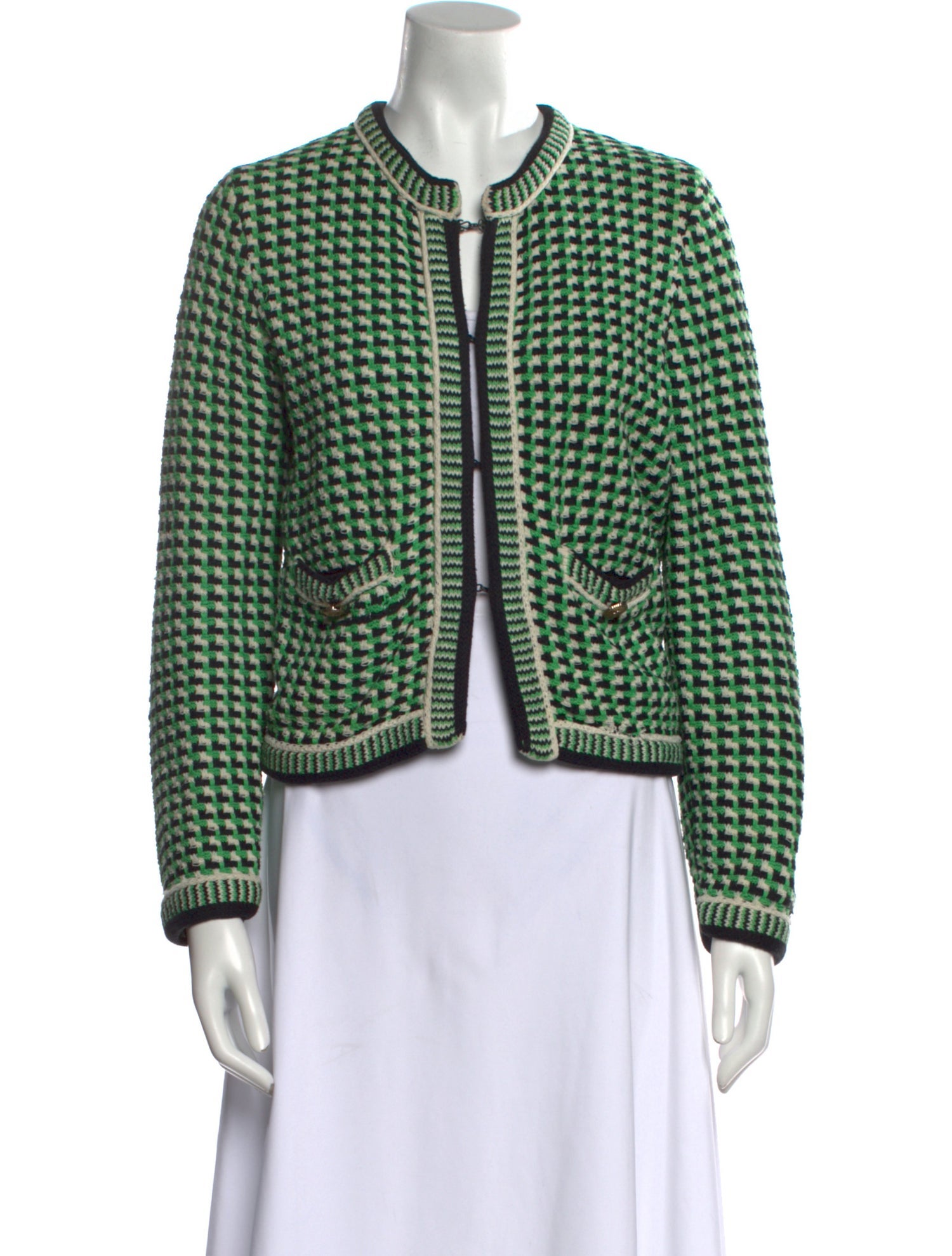 Maje Printed Crew Neck Sweater