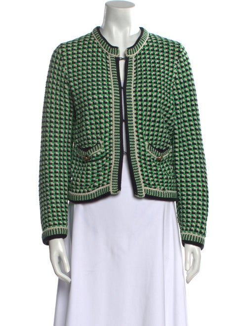 Maje Printed Crew Neck Sweater