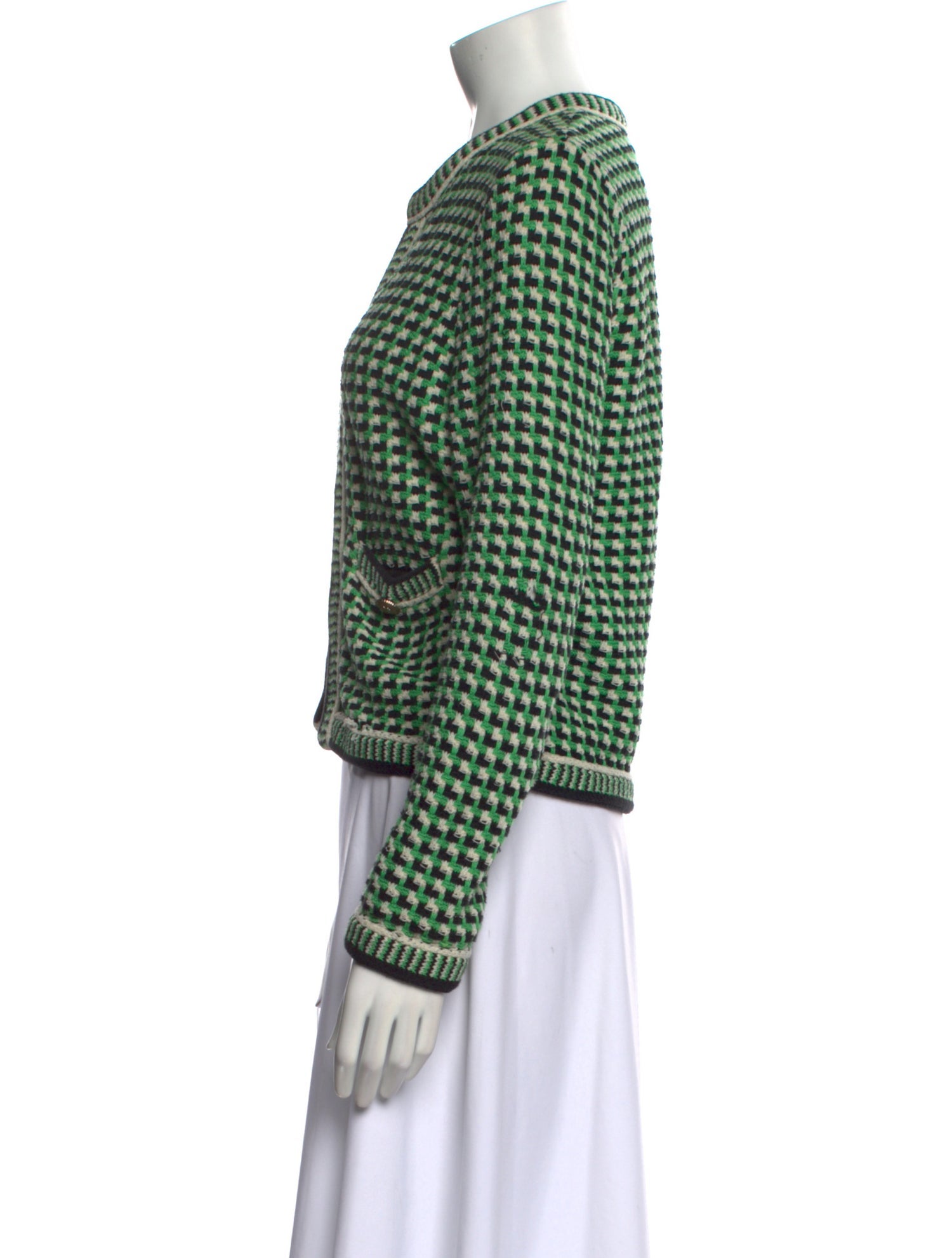 Maje Printed Crew Neck Sweater