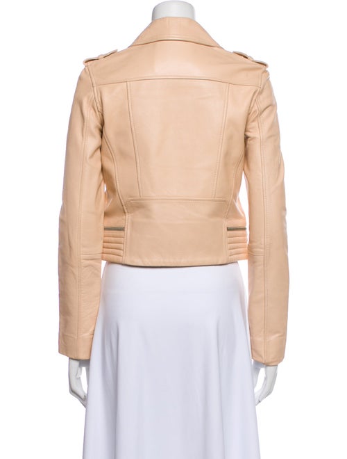 Maje Lamb Leather Biker Jacket