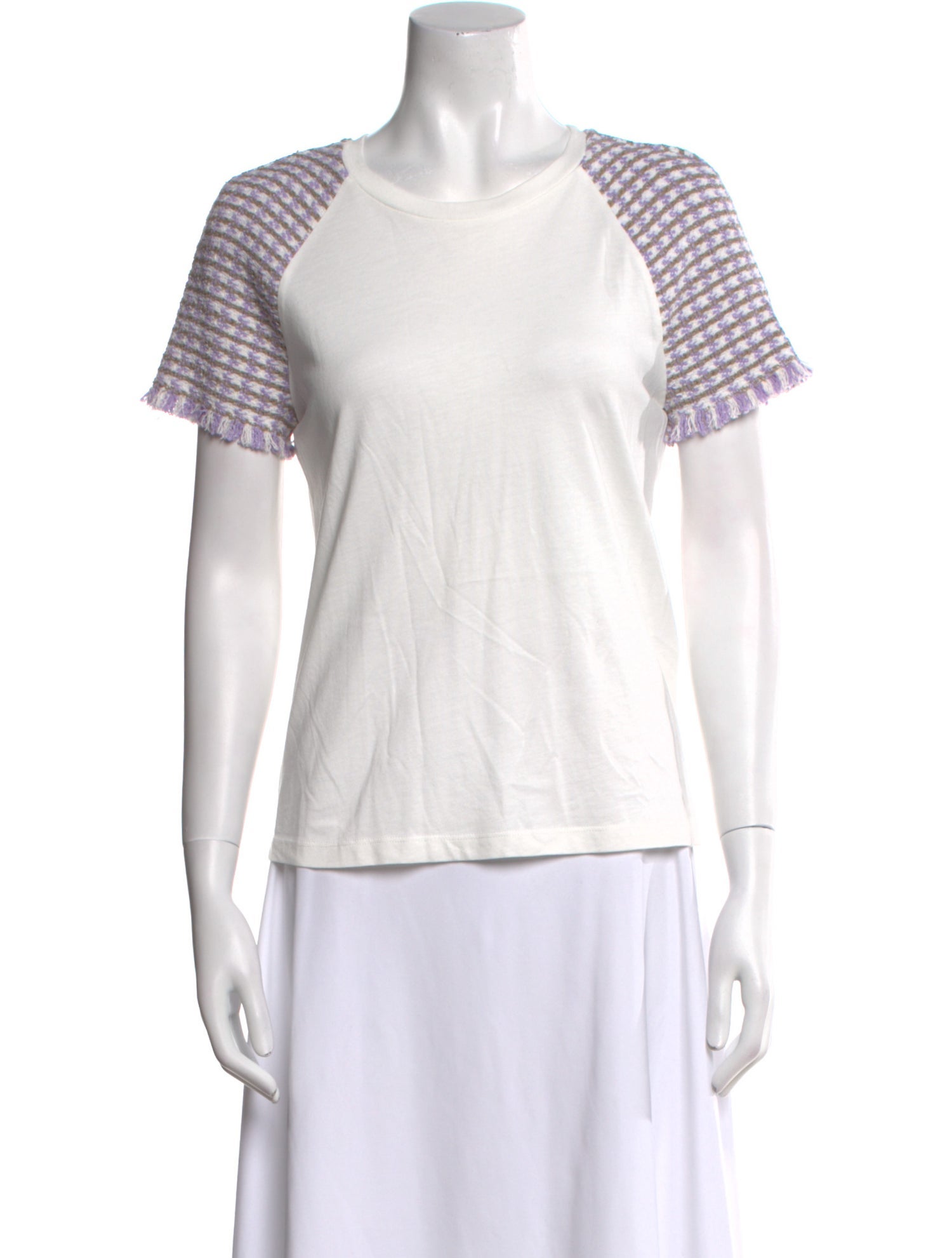 Maje Striped Crew Neck T-Shirt