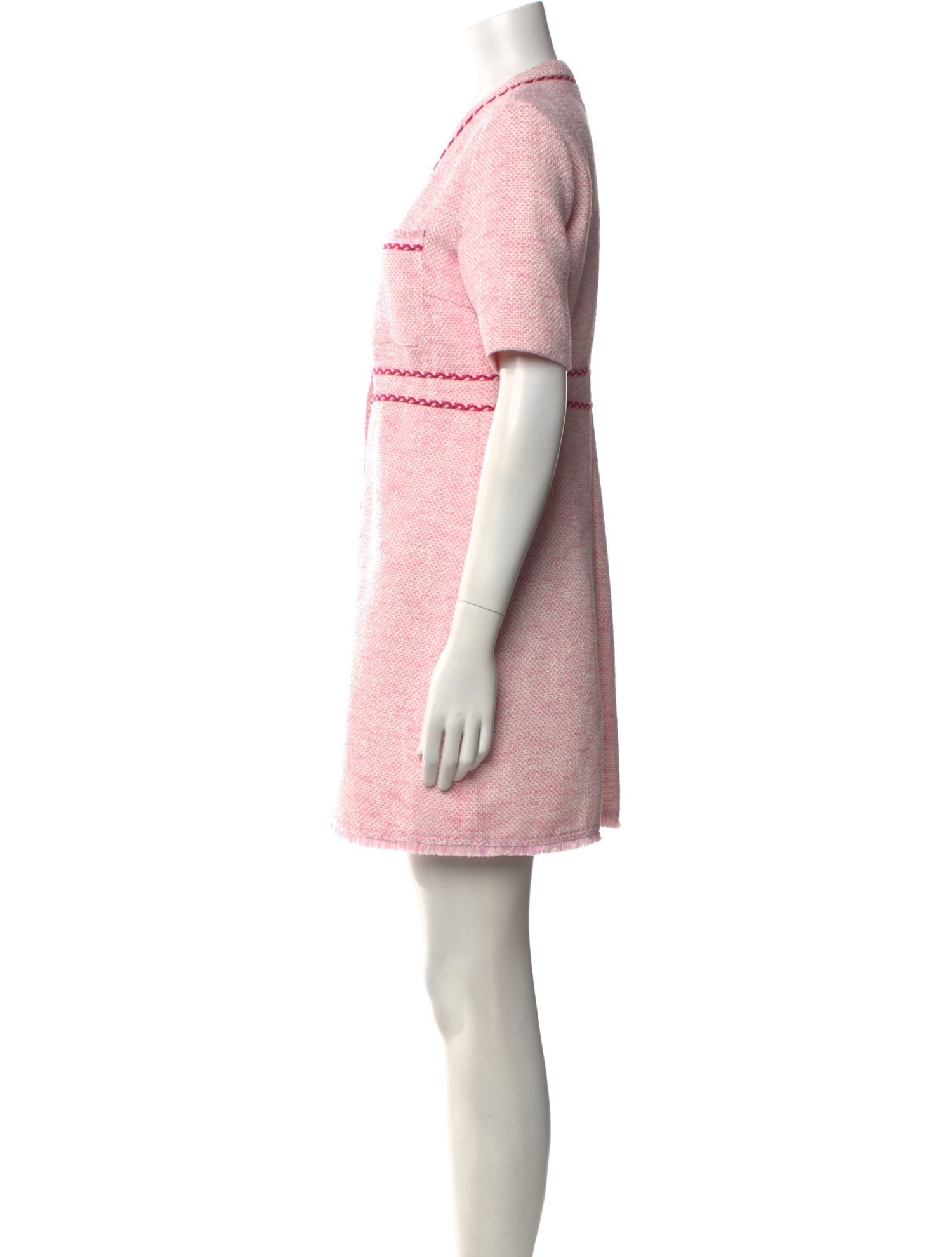 Maje V-Neck Mini Dress