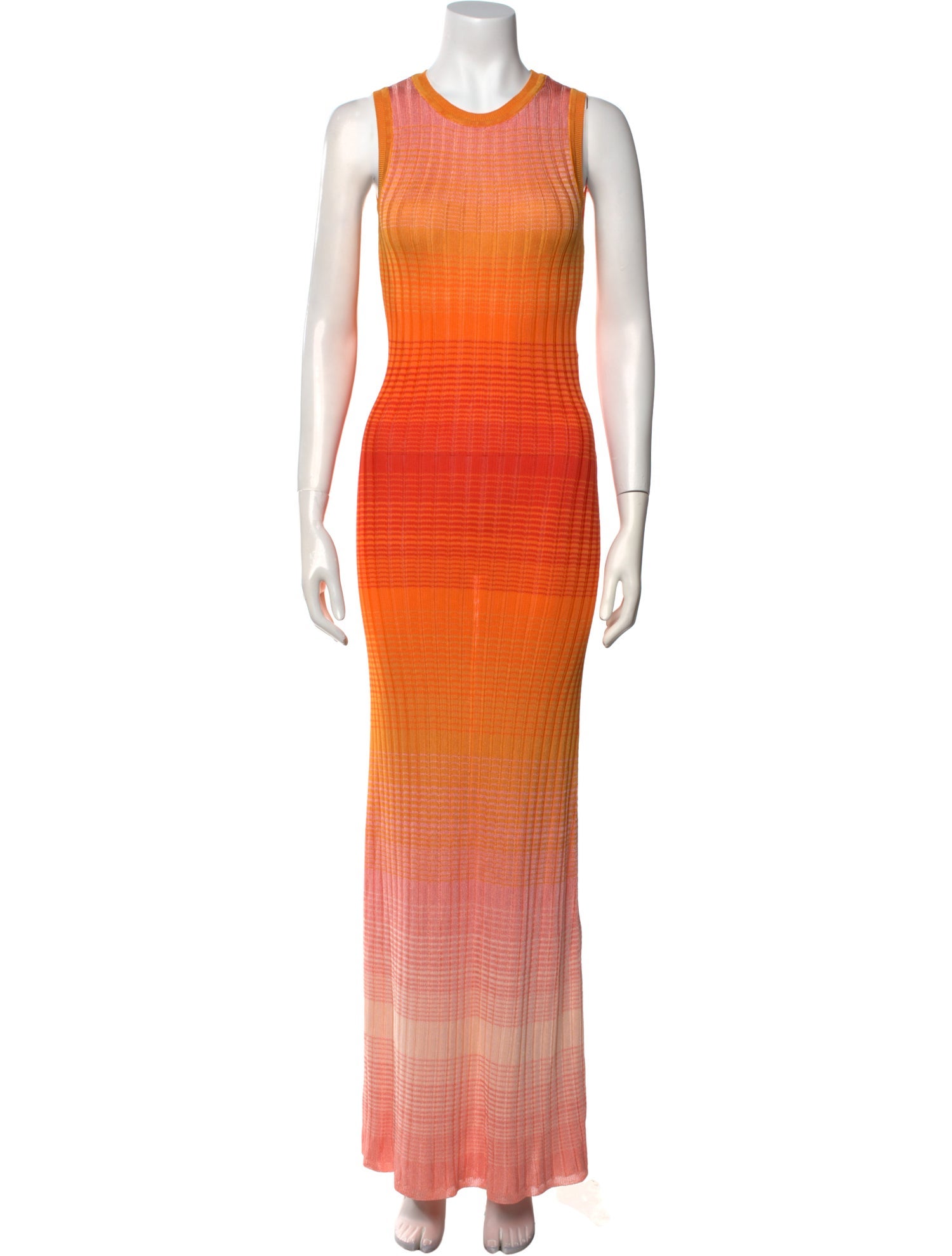 Maje Plaid Print Long Dress