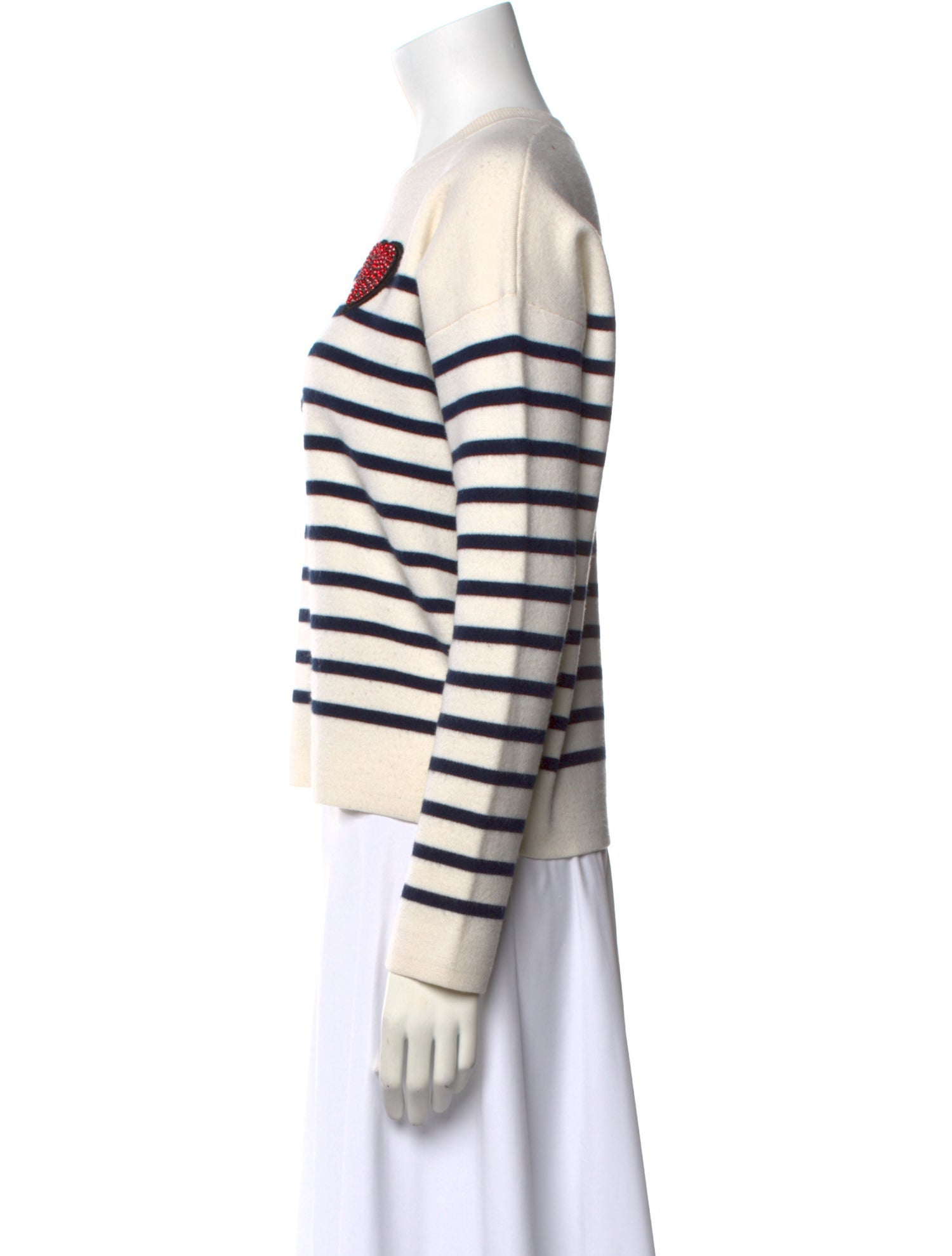Maje Striped Bateau Neckline Sweater