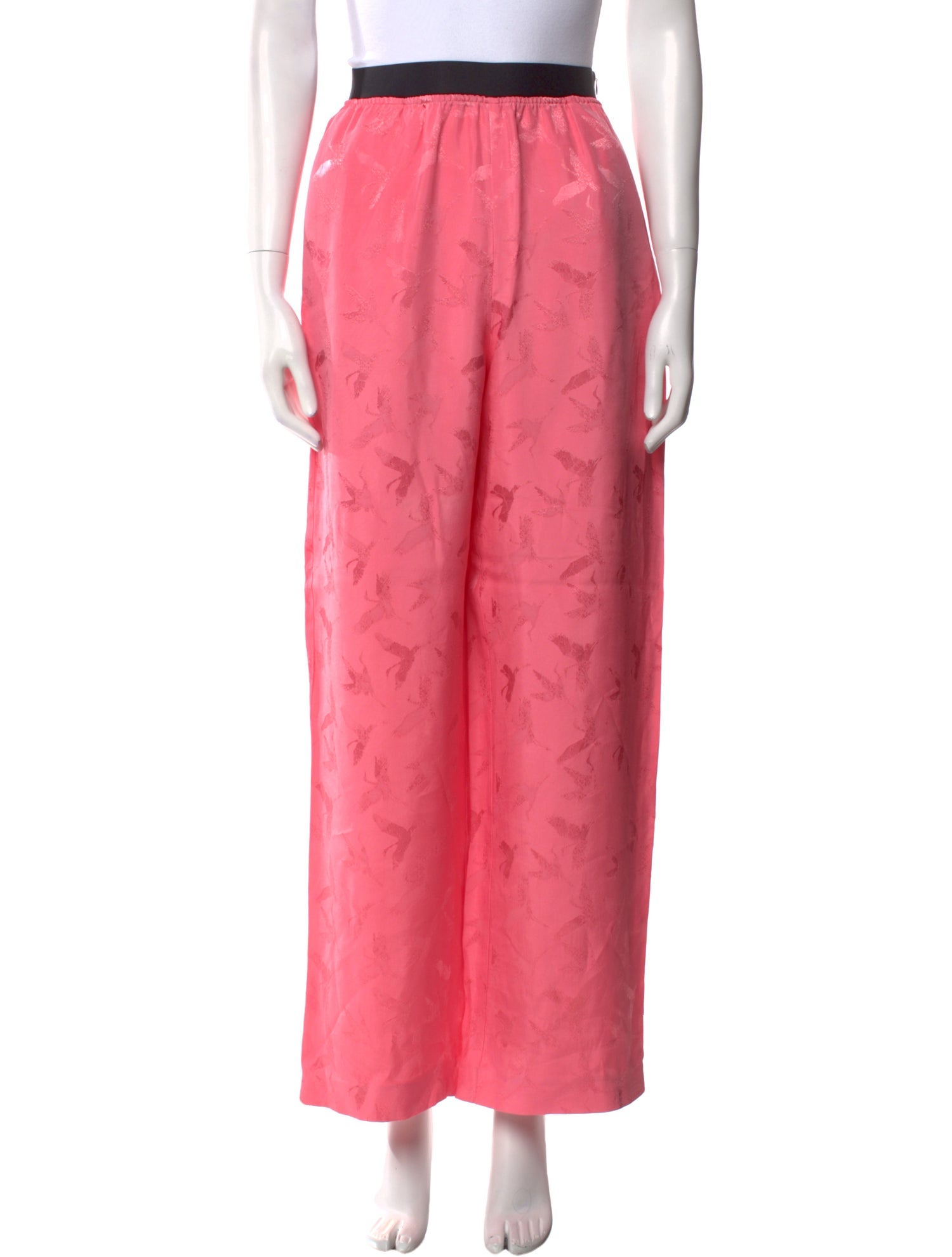 Maje Printed Wide Leg Pants