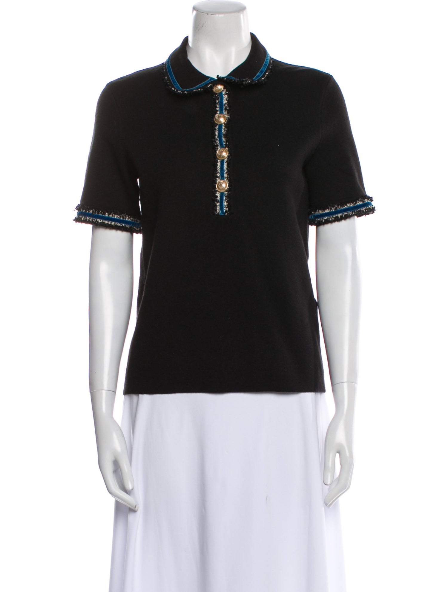 Maje Short Sleeve Polo