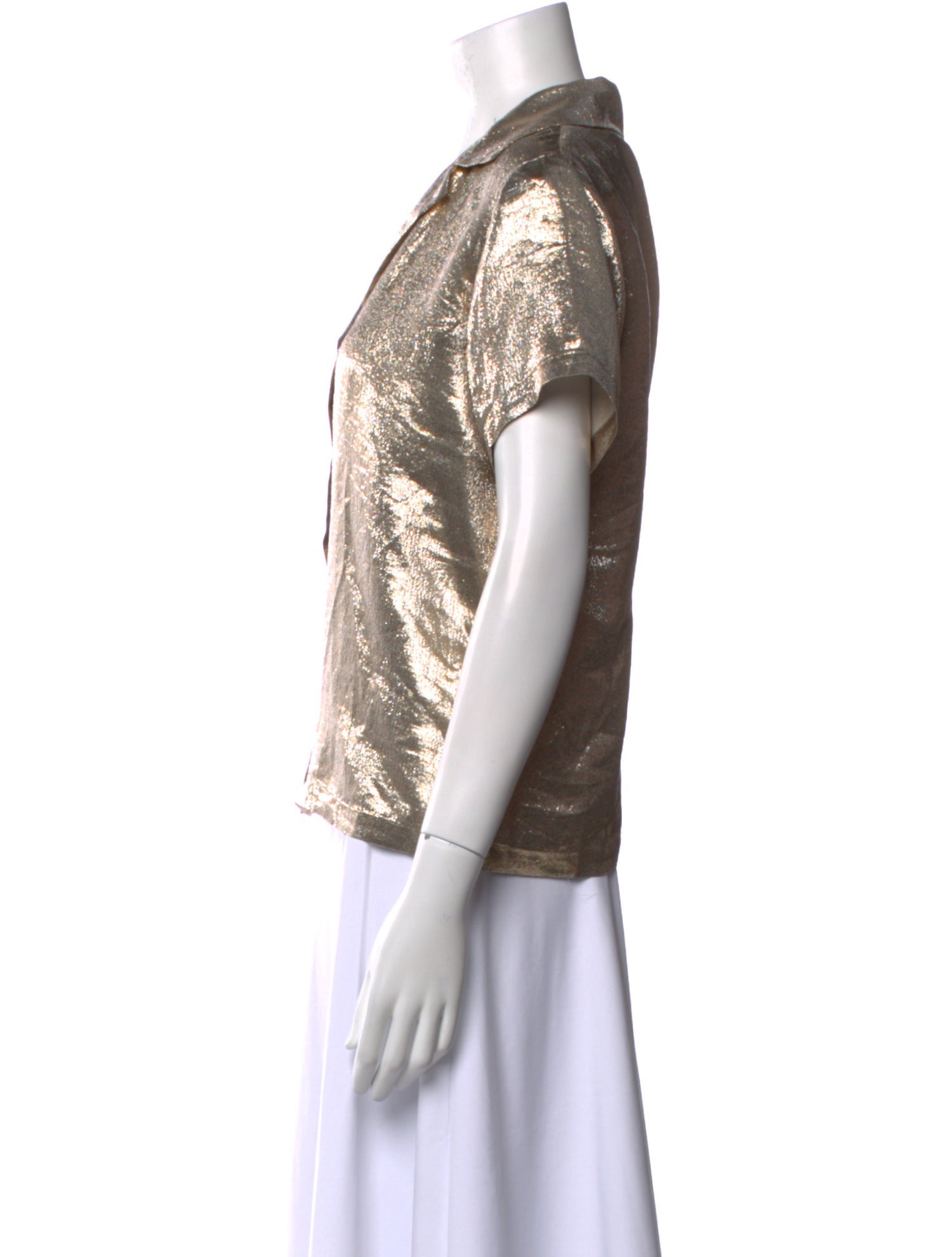 Maje V-Neck Short Sleeve Top