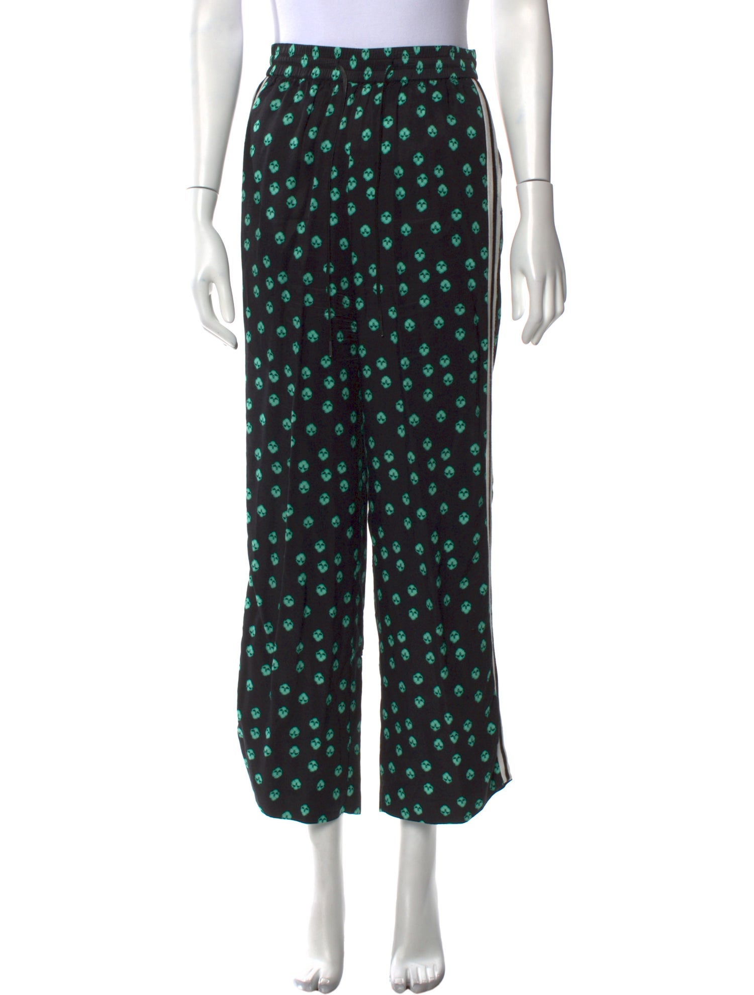 Maje Printed Wide Leg Pants