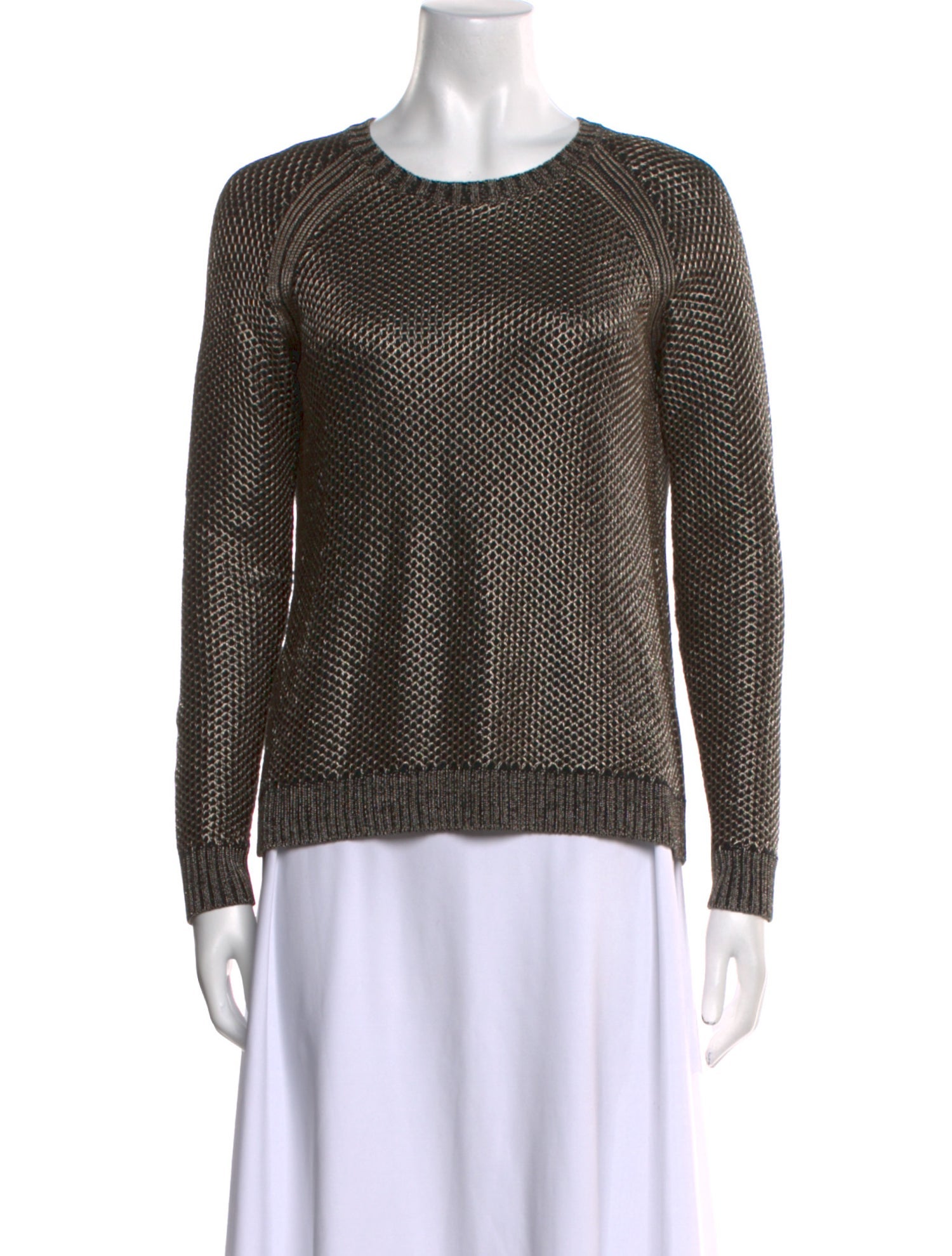 Maje Crew Neck Long Sleeve Sweatshirt