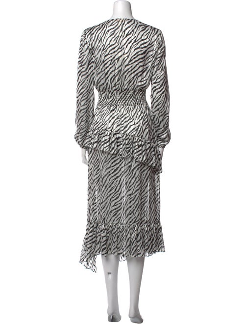 Maje Animal Print Long Dress