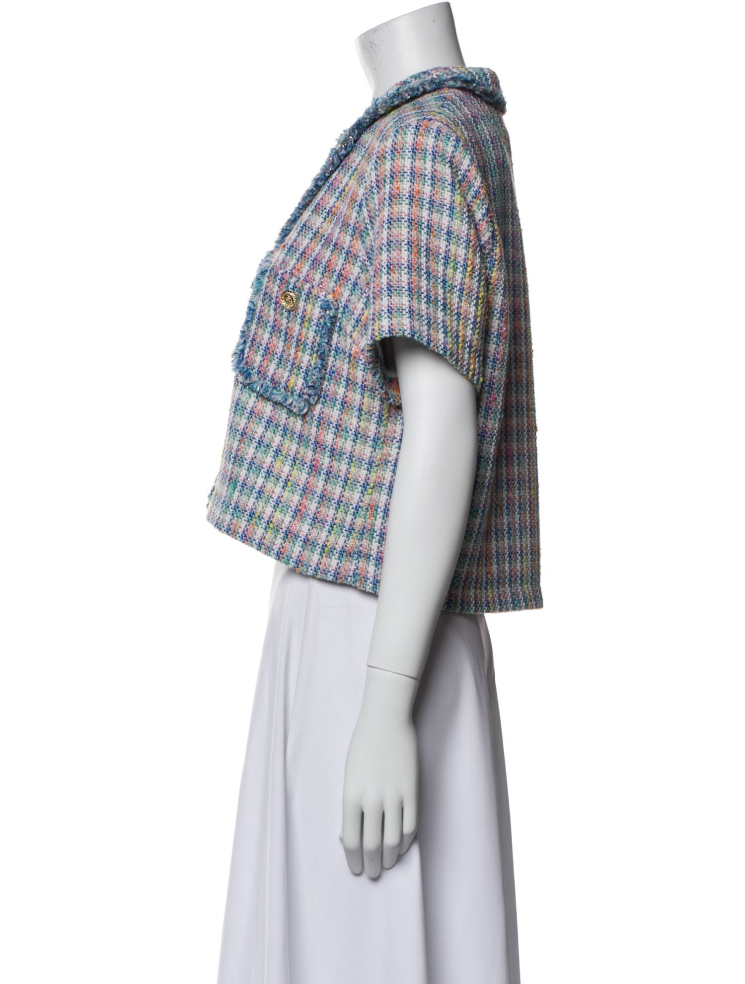 Maje Tweed Pattern Jacket