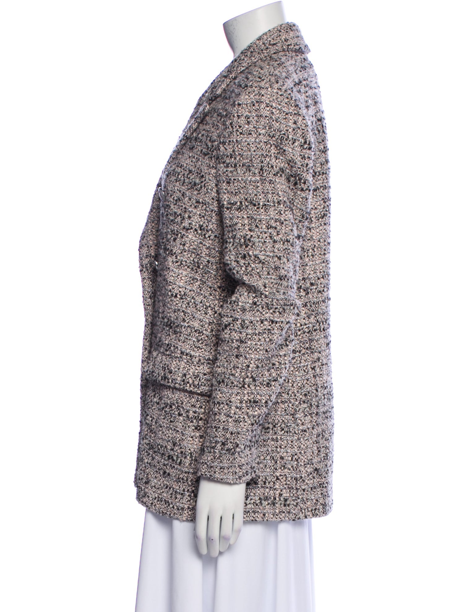 Maje Tweed Pattern Coat