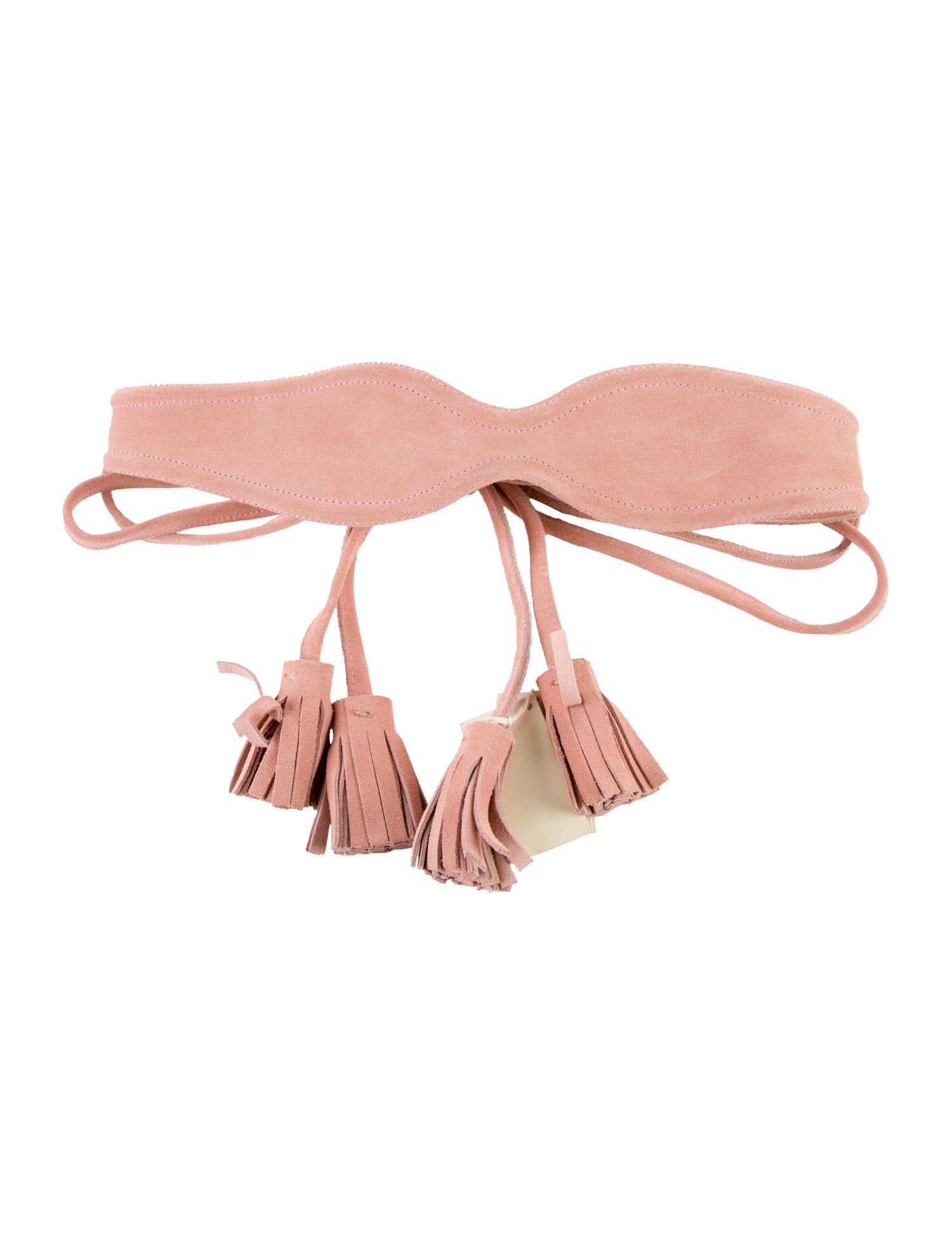 Maje Leather Tassel Accents Waist Belt w/ Tags