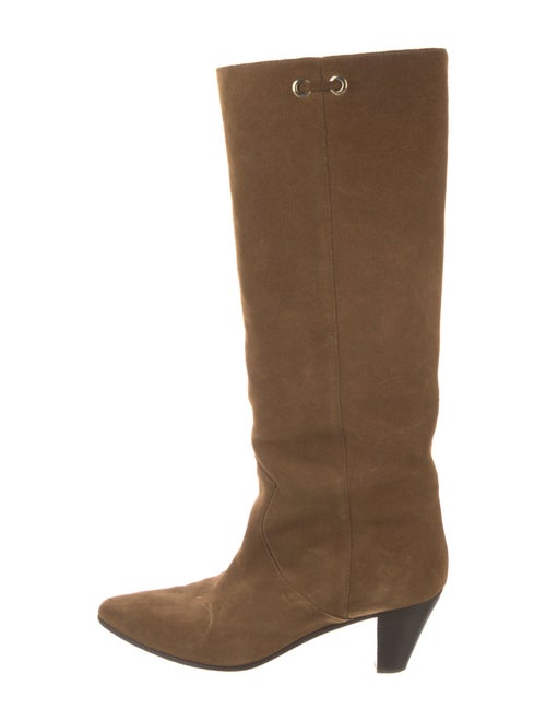 Maje Suede Riding Boots