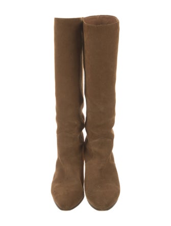 Maje Suede Riding Boots
