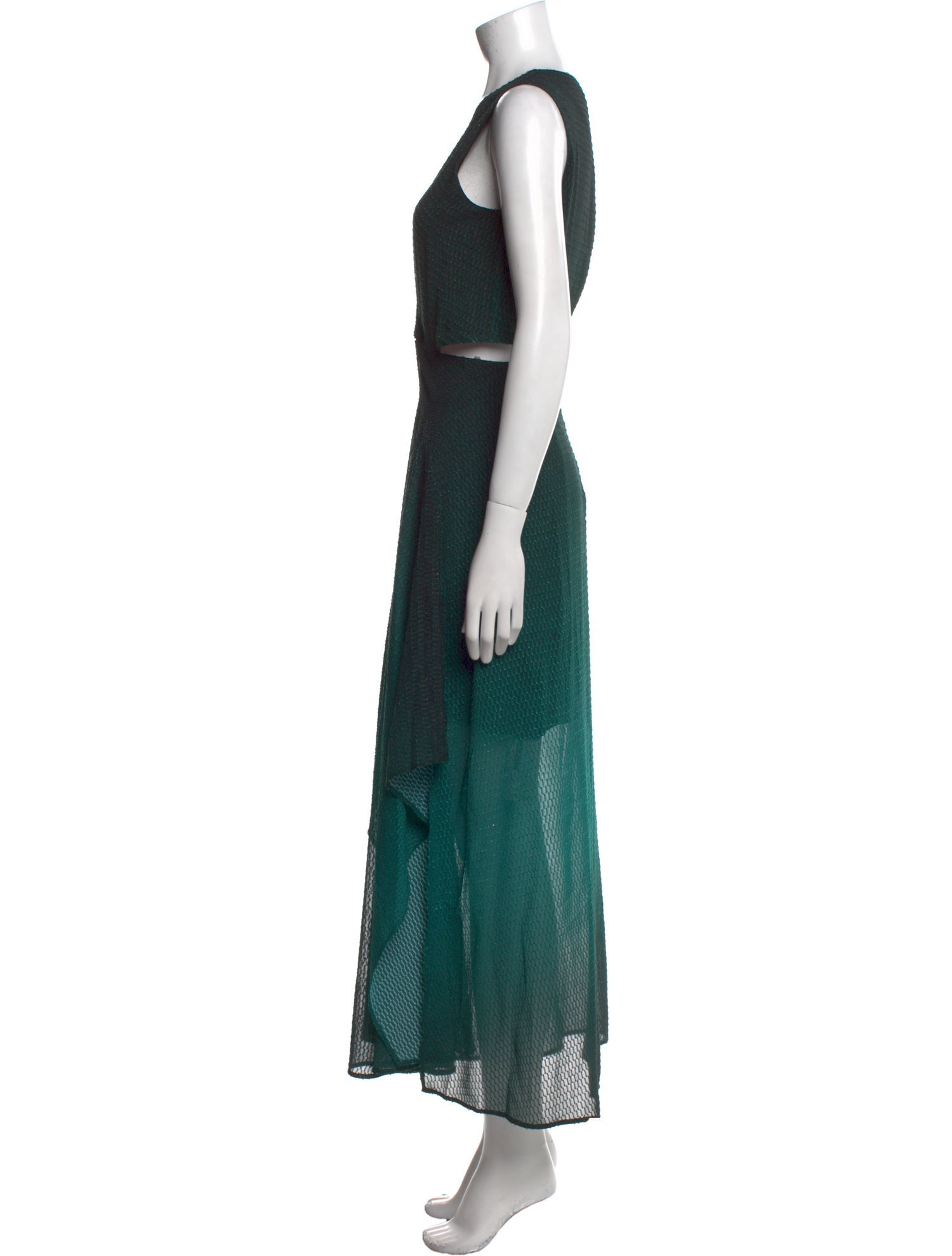 Maje Snakeskin Midi Length Dress