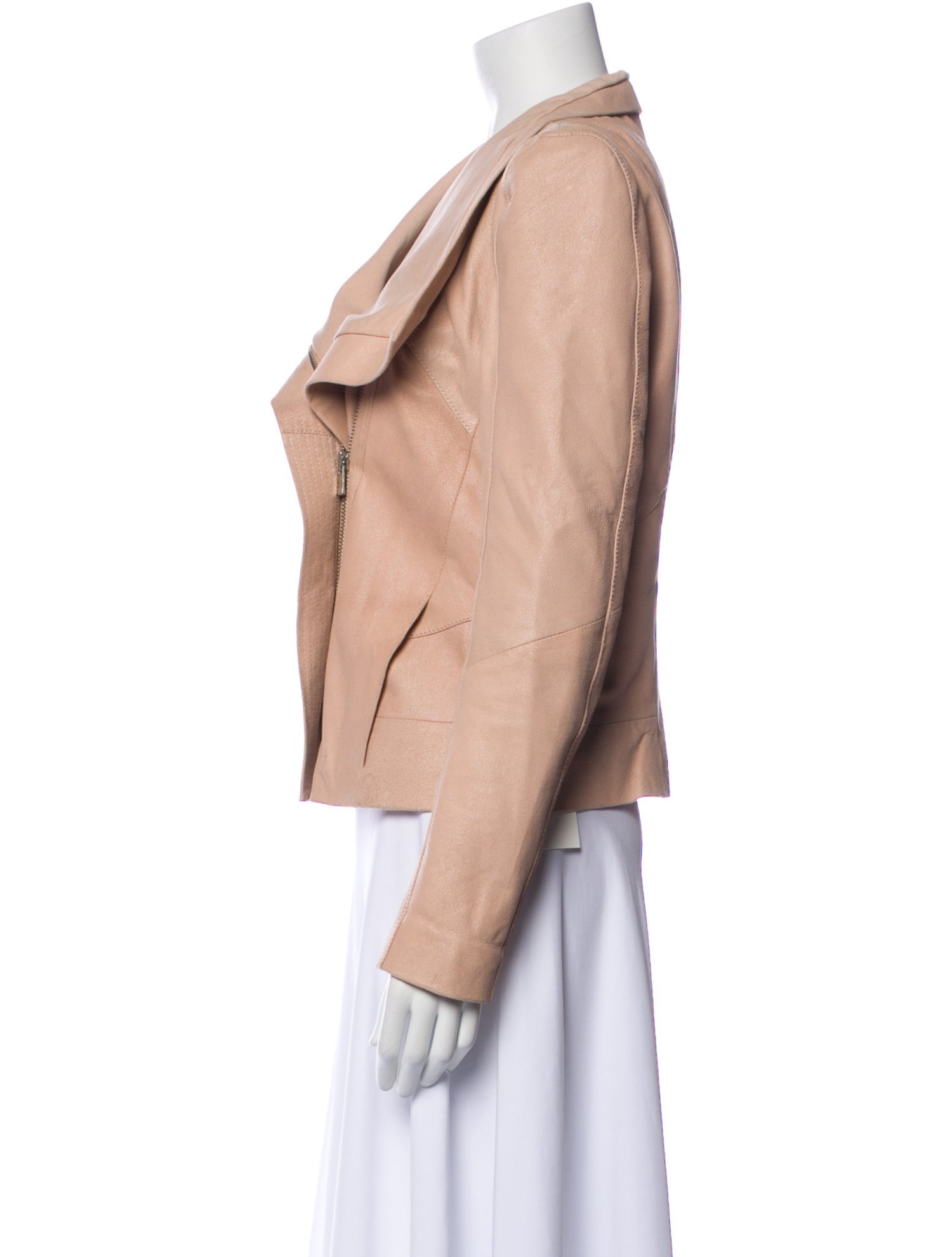 Maje Lamb Leather Biker Jacket