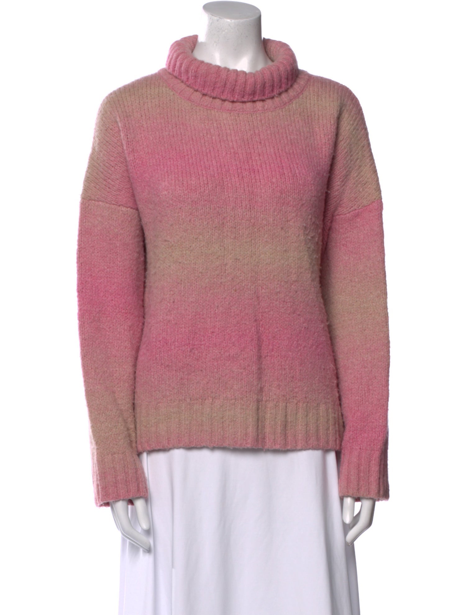 Maje Printed Turtleneck Sweater