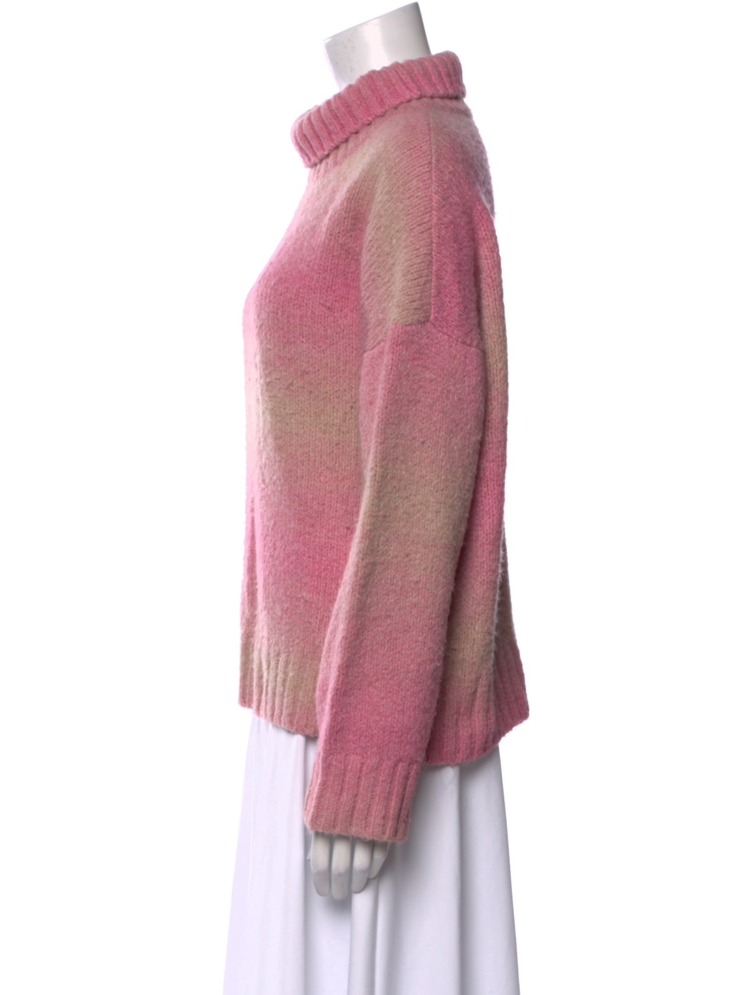 Maje Printed Turtleneck Sweater