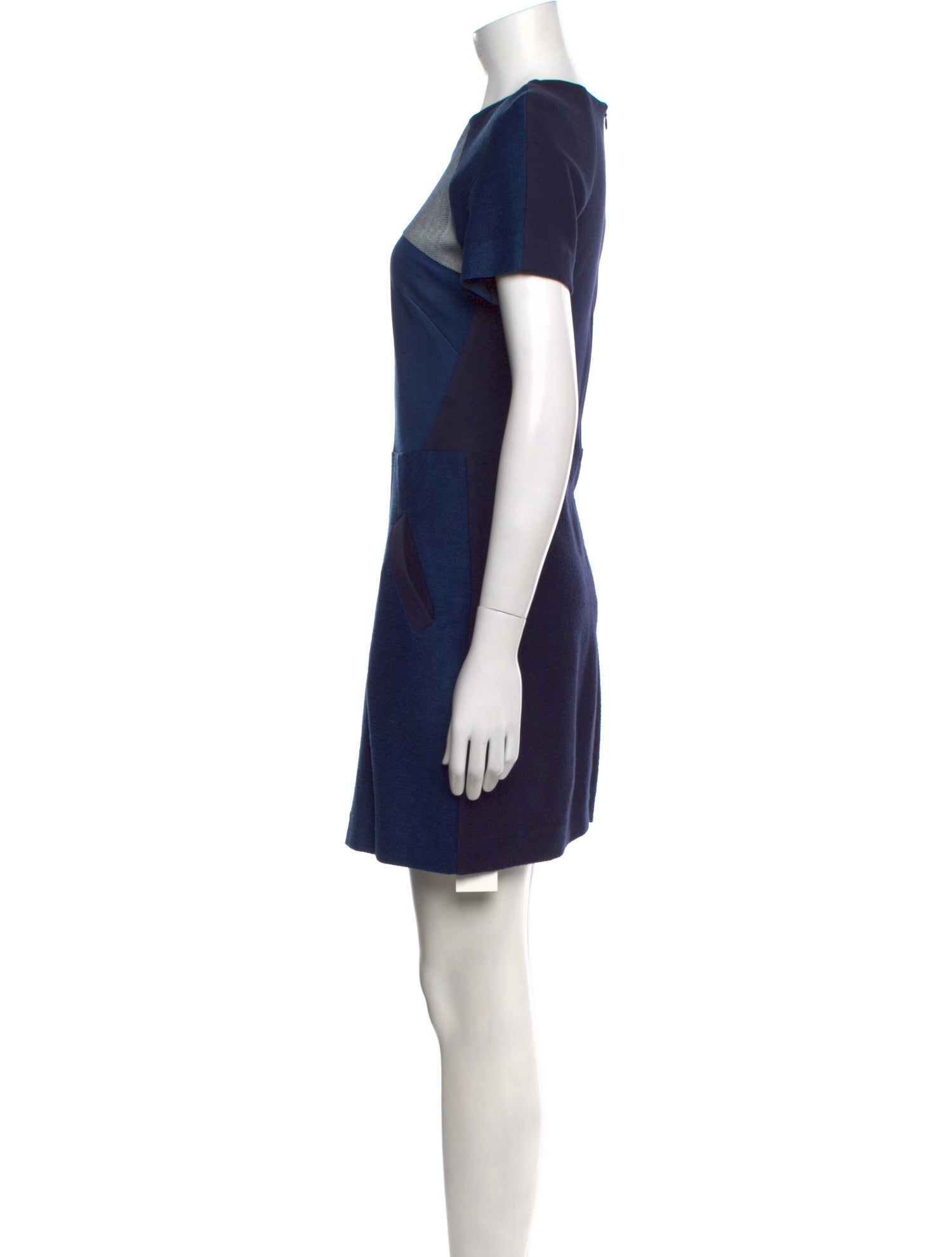 Maje Crew Neck Mini Dress