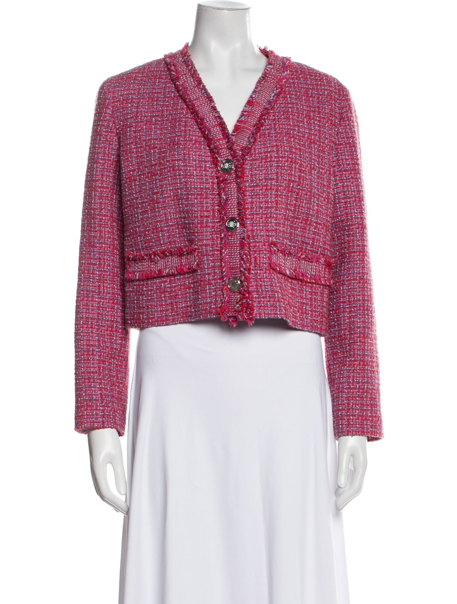 Maje Tweed Pattern Evening Jacket