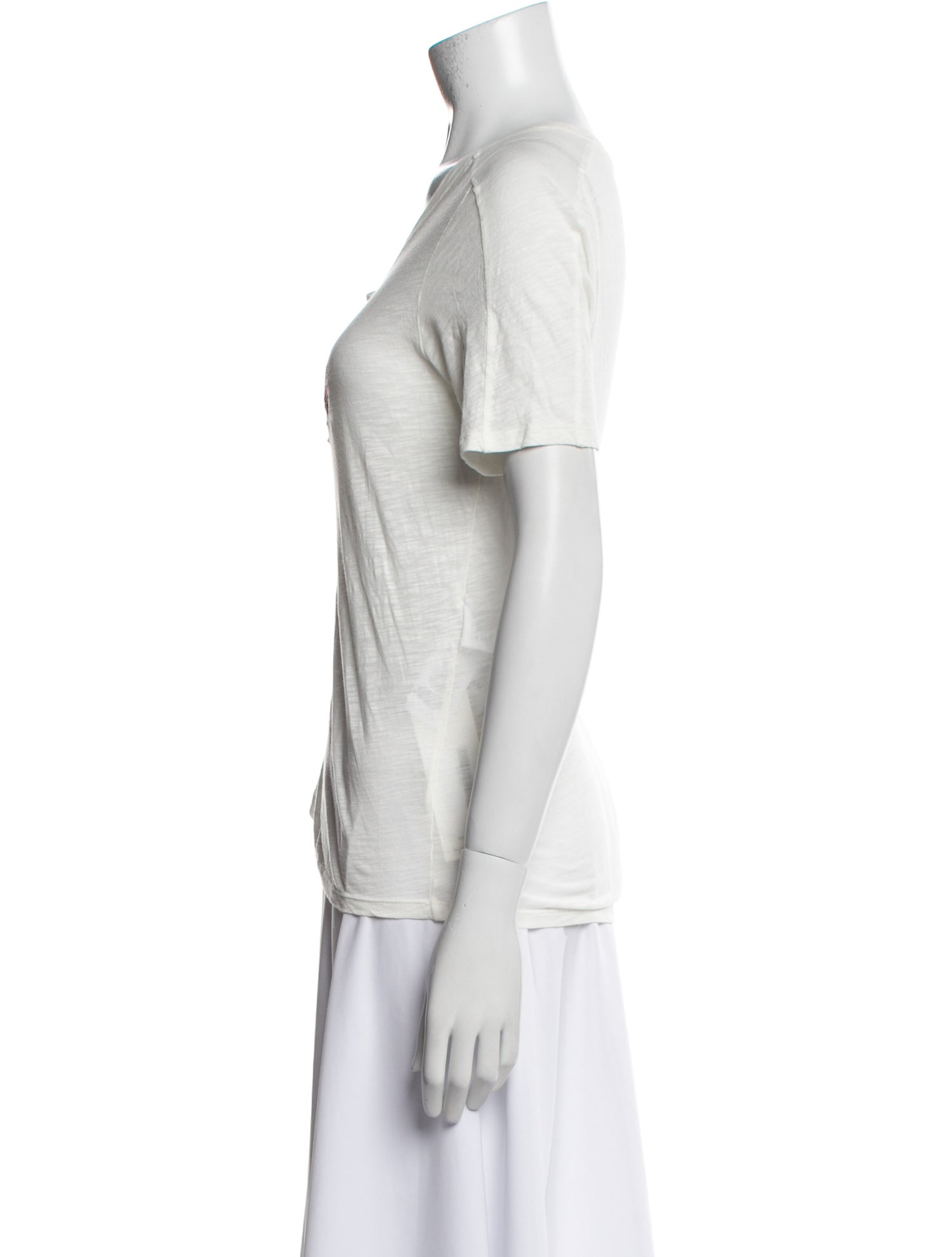 Maje Graphic Print Scoop Neck T-Shirt