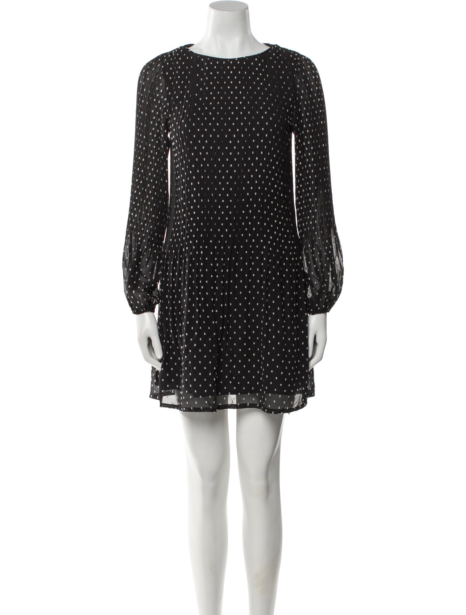 Maje Polka Dot Print Mini Dress