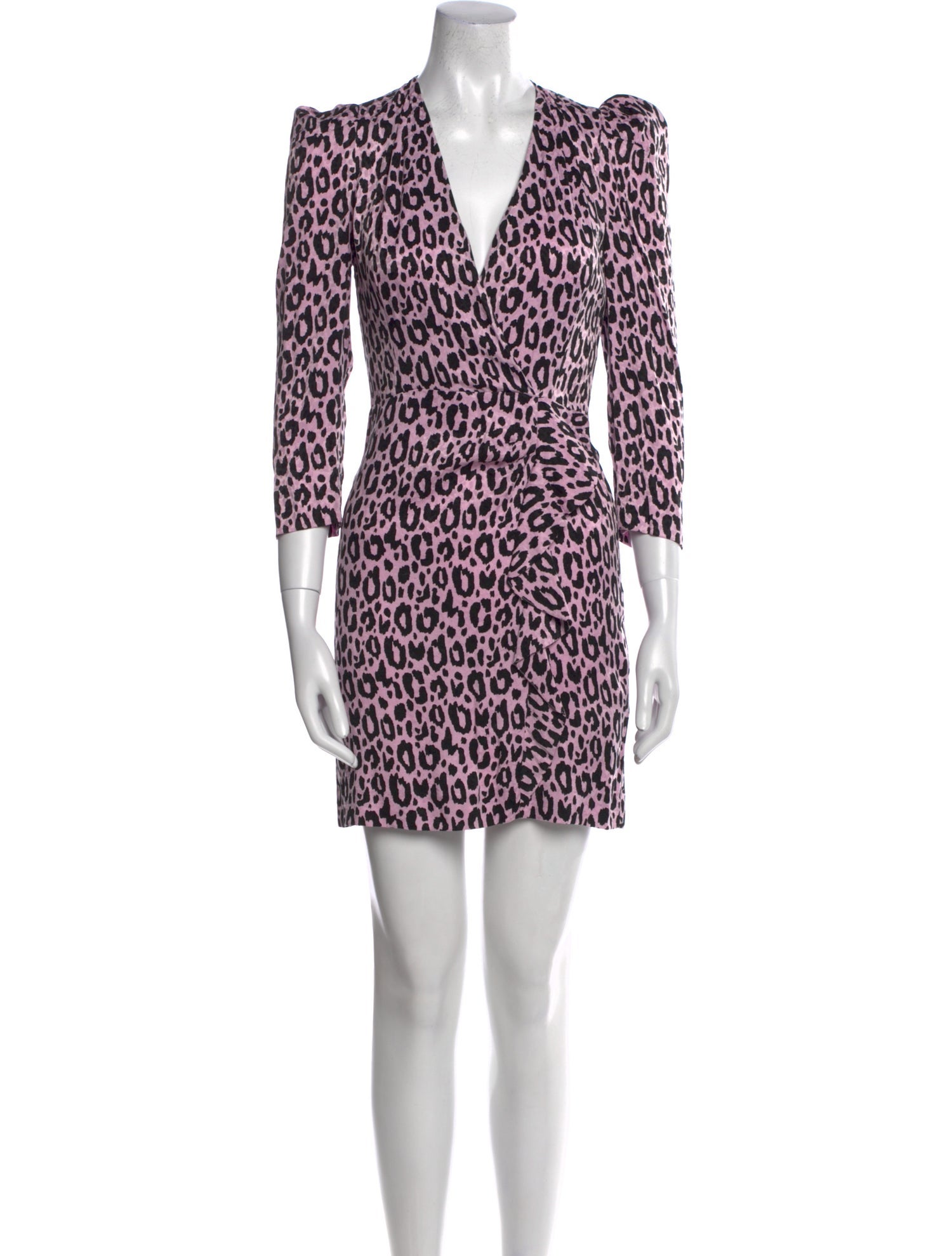 Maje Animal Print Mini Dress