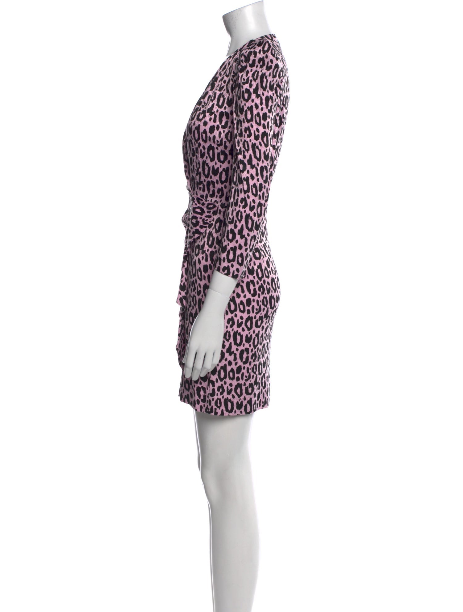 Maje Animal Print Mini Dress