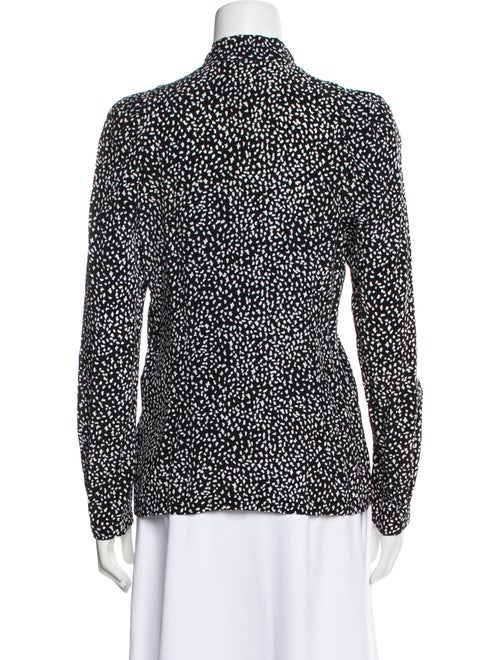 Maje Printed V-Neck Blouse