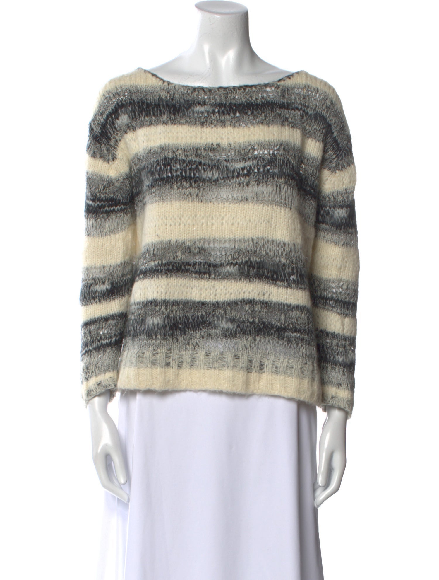 Maje Wool Striped Sweater