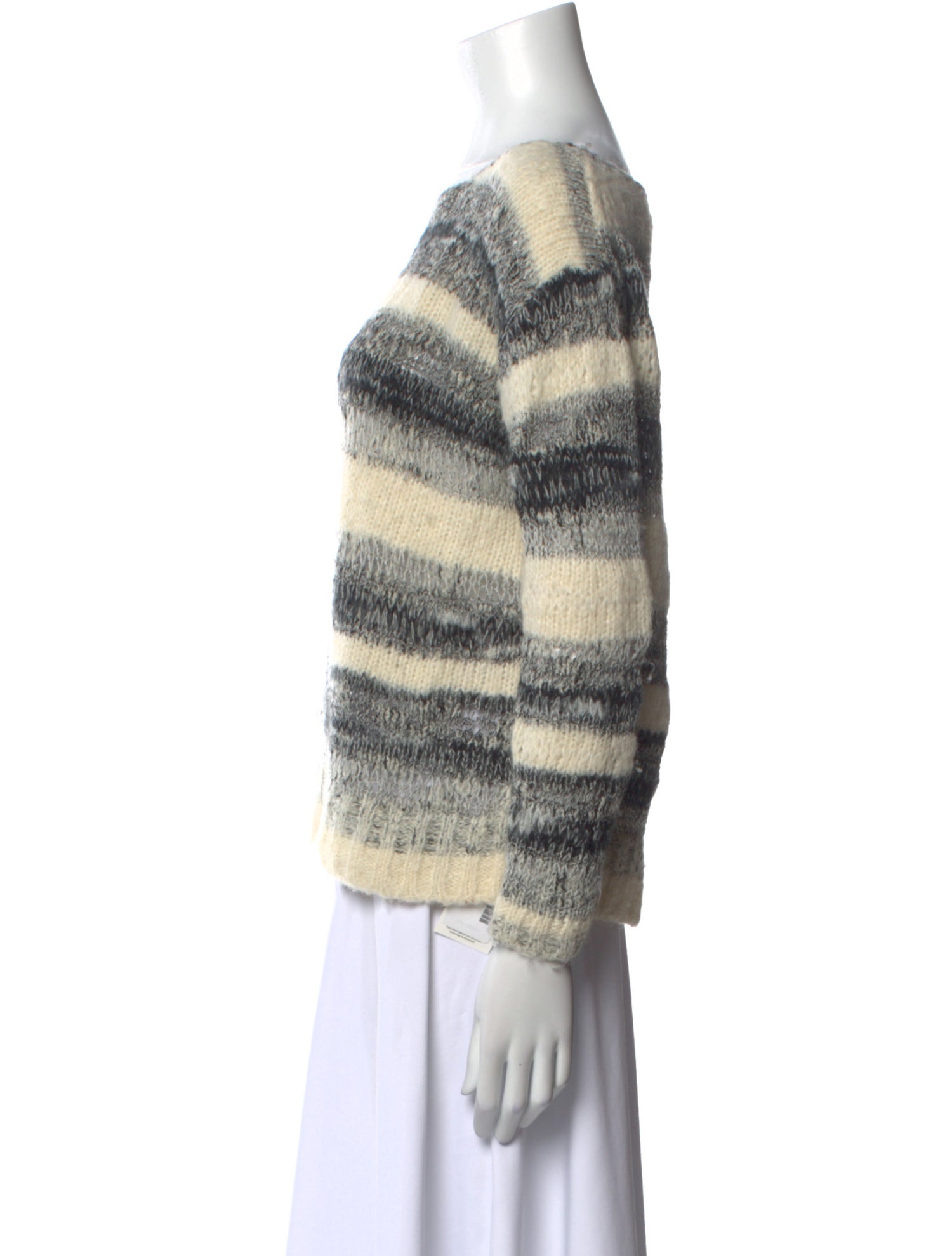 Maje Wool Striped Sweater