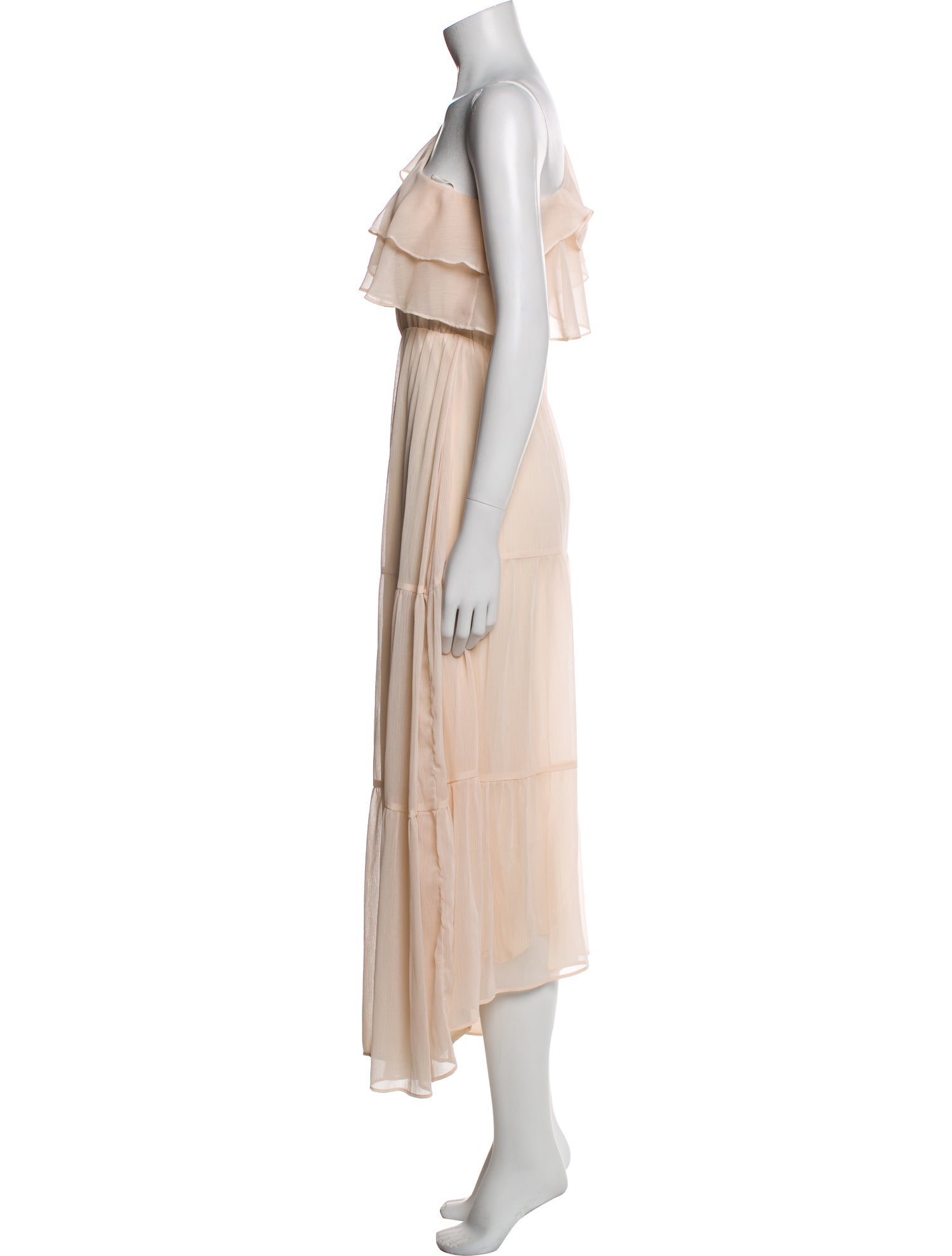 Maje One-Shoulder Long Dress