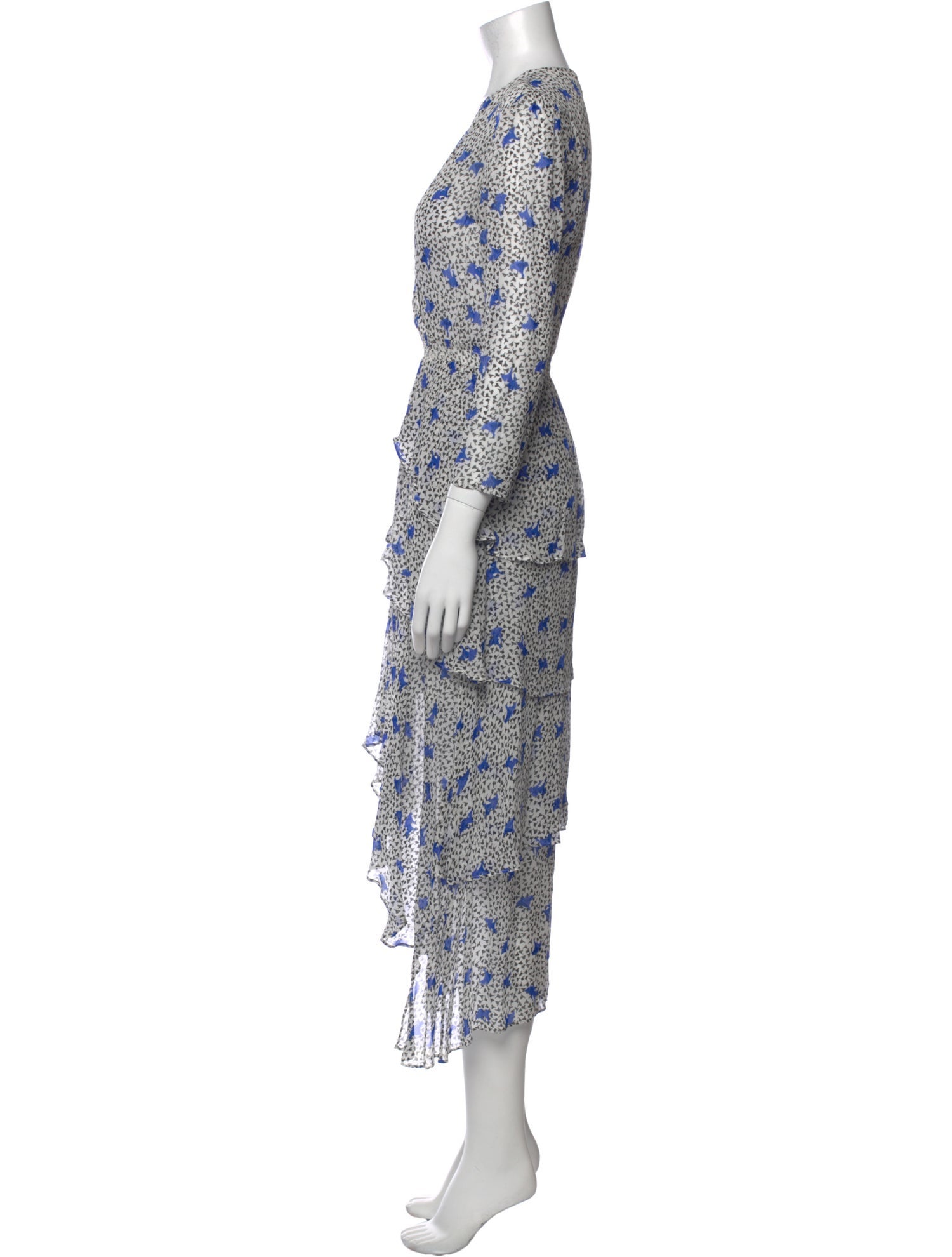 Maje Printed Long Dress