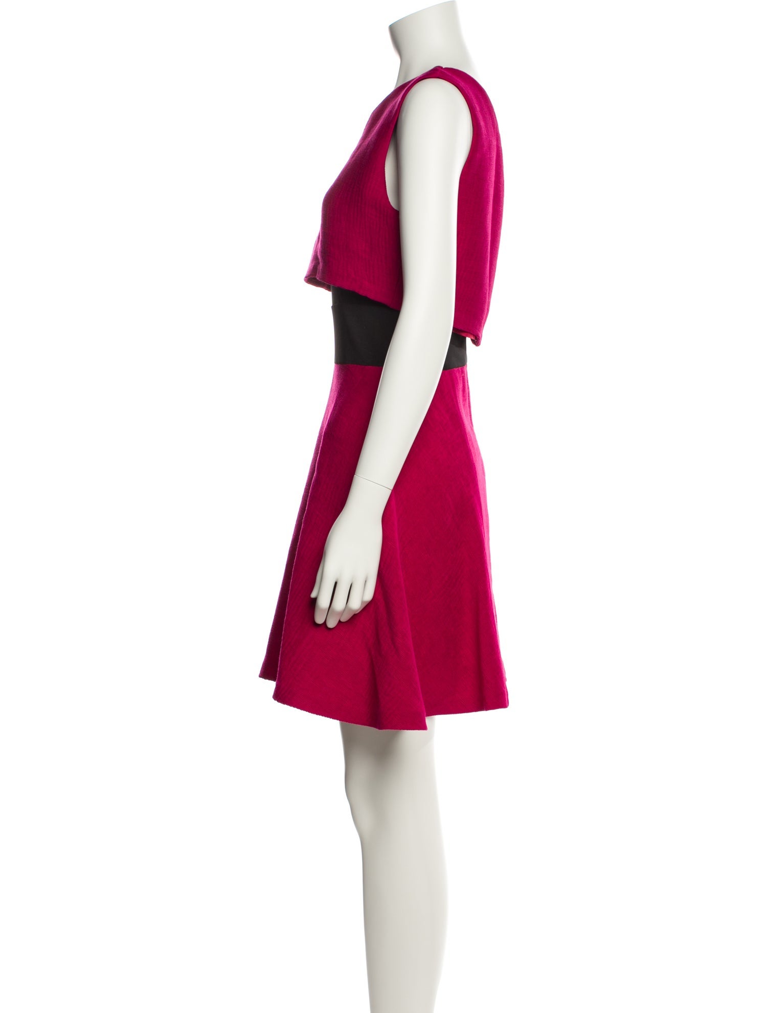 Maje Crew Neck Mini Dress