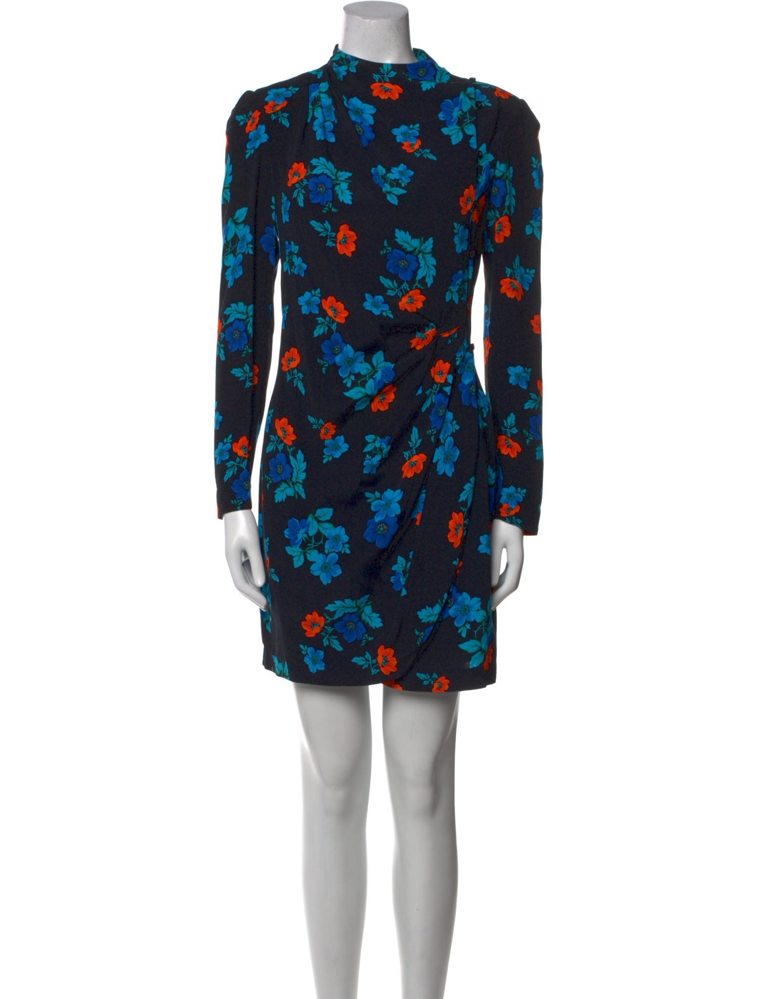 Maje Floral Print Mini Dress