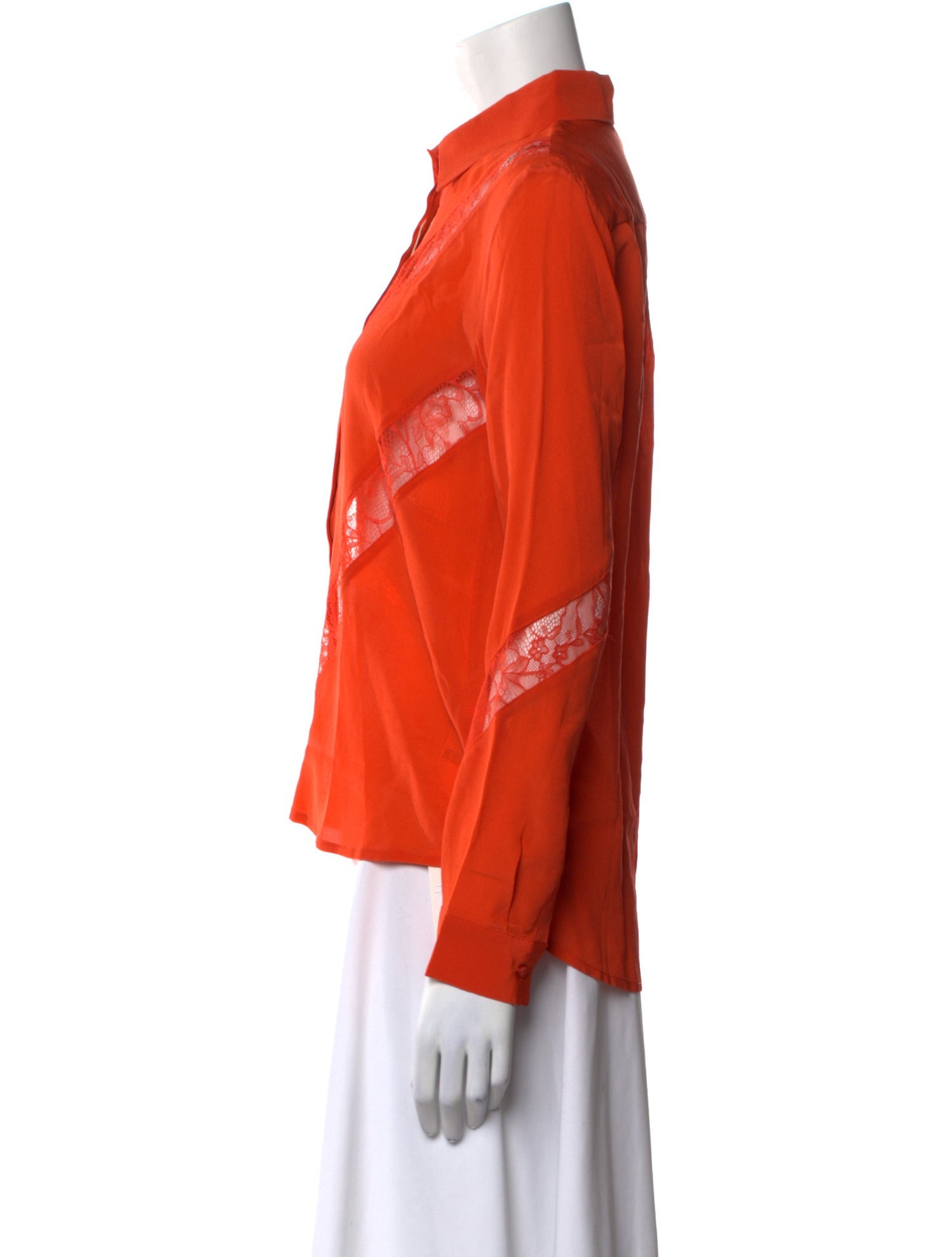 Maje Silk Printed Button-Up Top w/ Tags