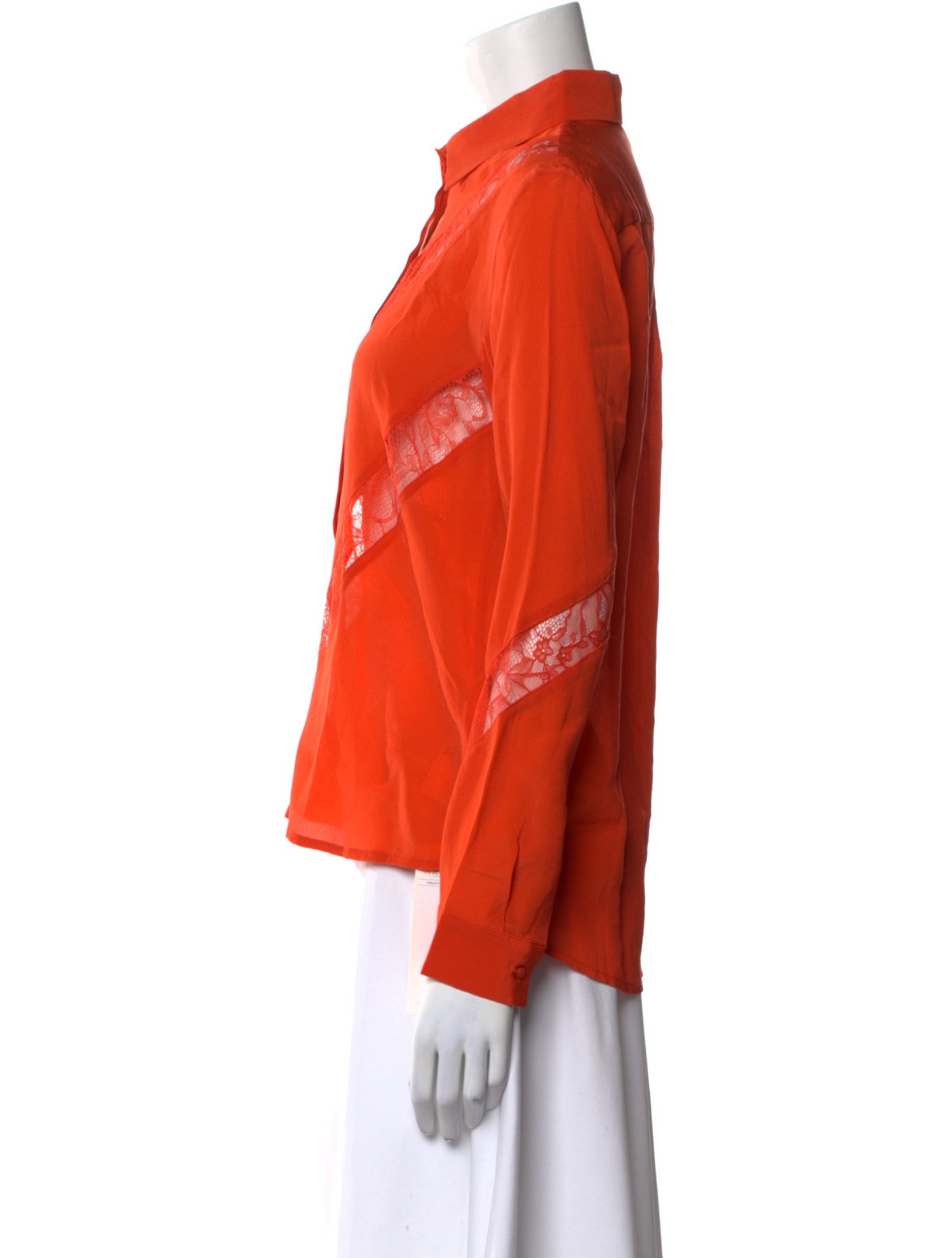 Maje Silk Printed Button-Up Top w/ Tags