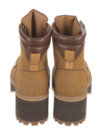 Maje Leather Combat Boots